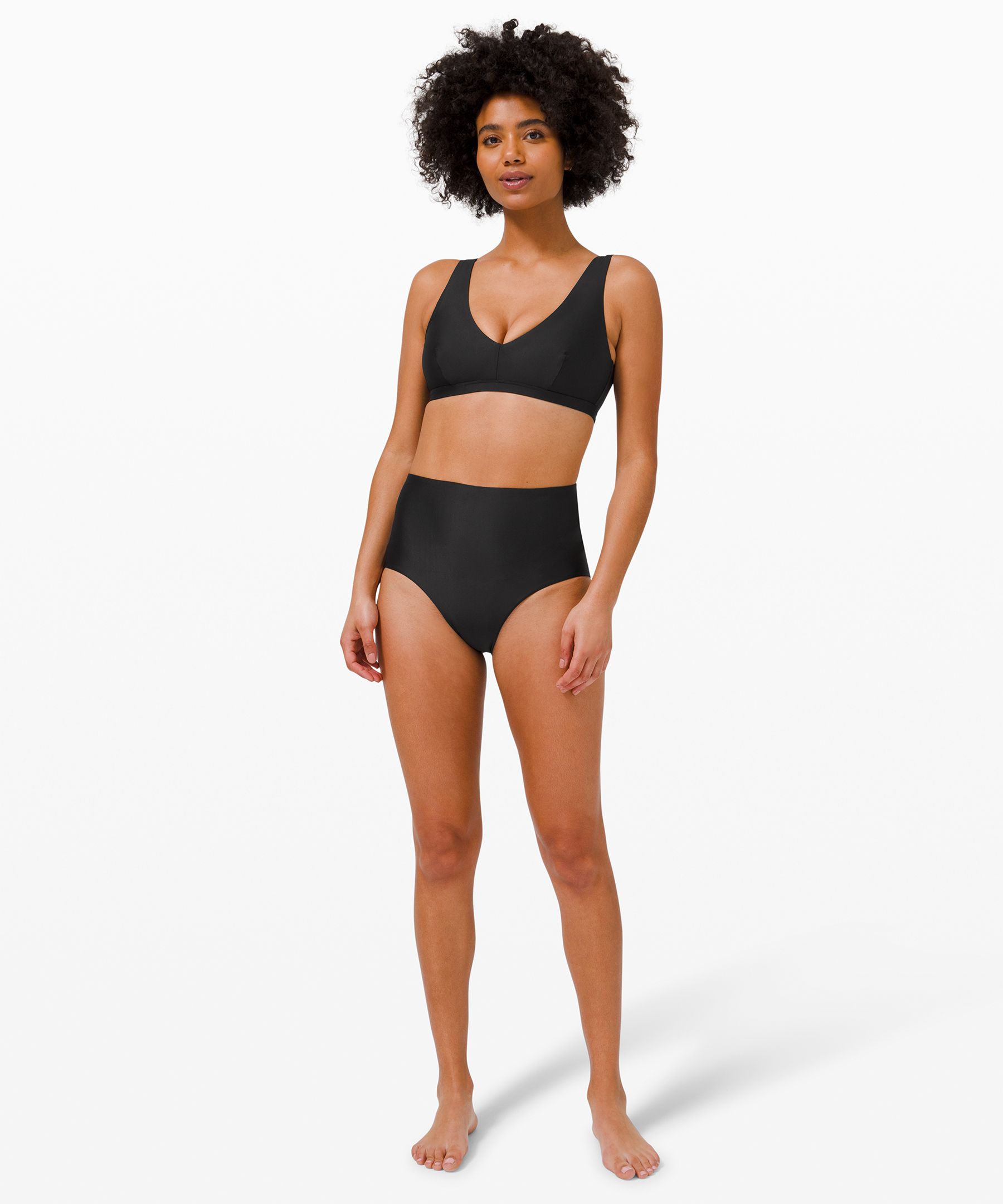 Lululemon Badedrakter Dame Svarte | 15308-YVCF
