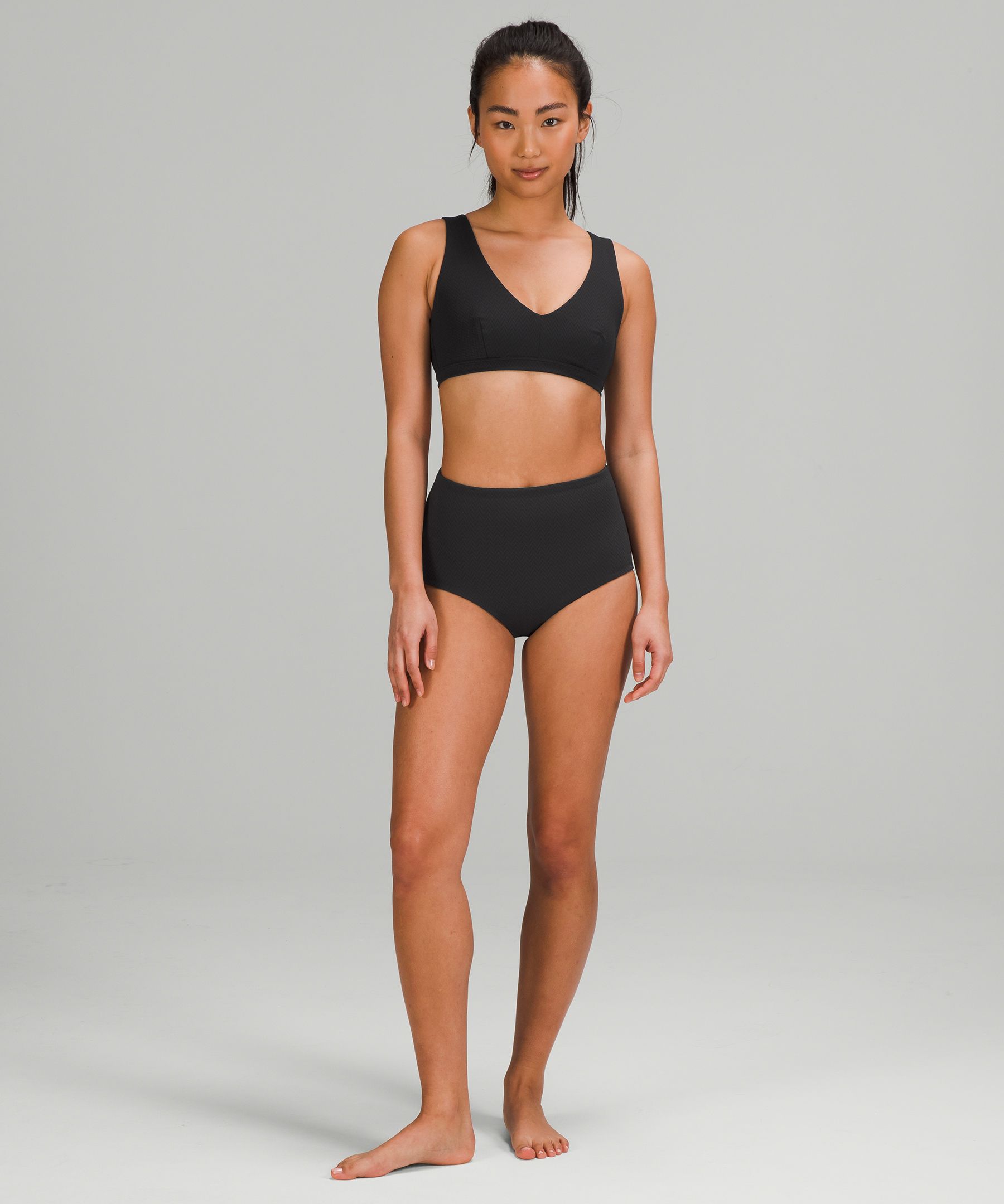 Lululemon Badedrakter Dame Svarte | 85194-LIXC