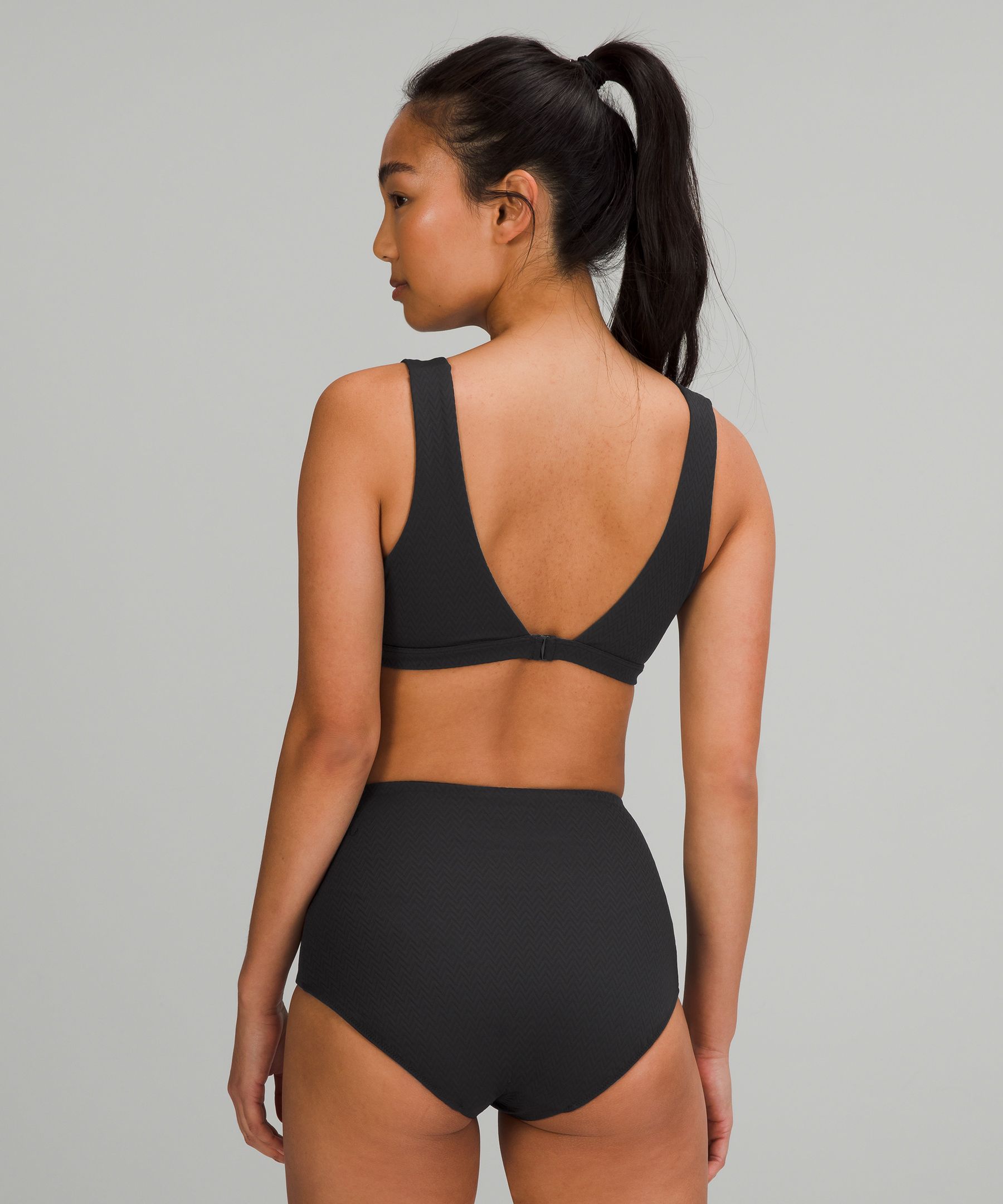 Lululemon Badedrakter Dame Svarte | 85194-LIXC