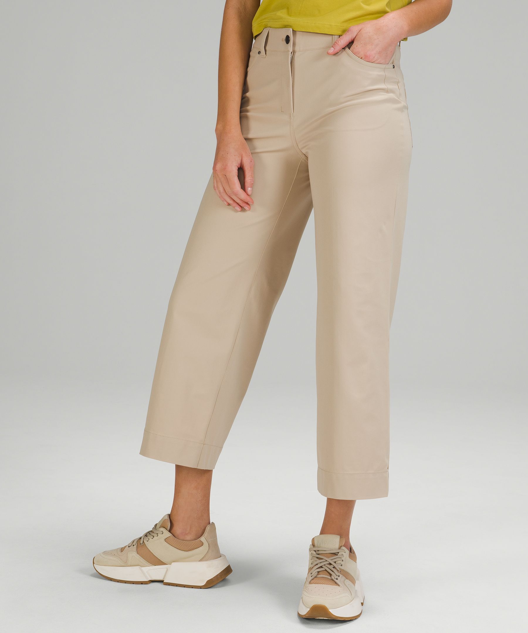 Lululemon Bukser Dame Beige | 60145-ILQU