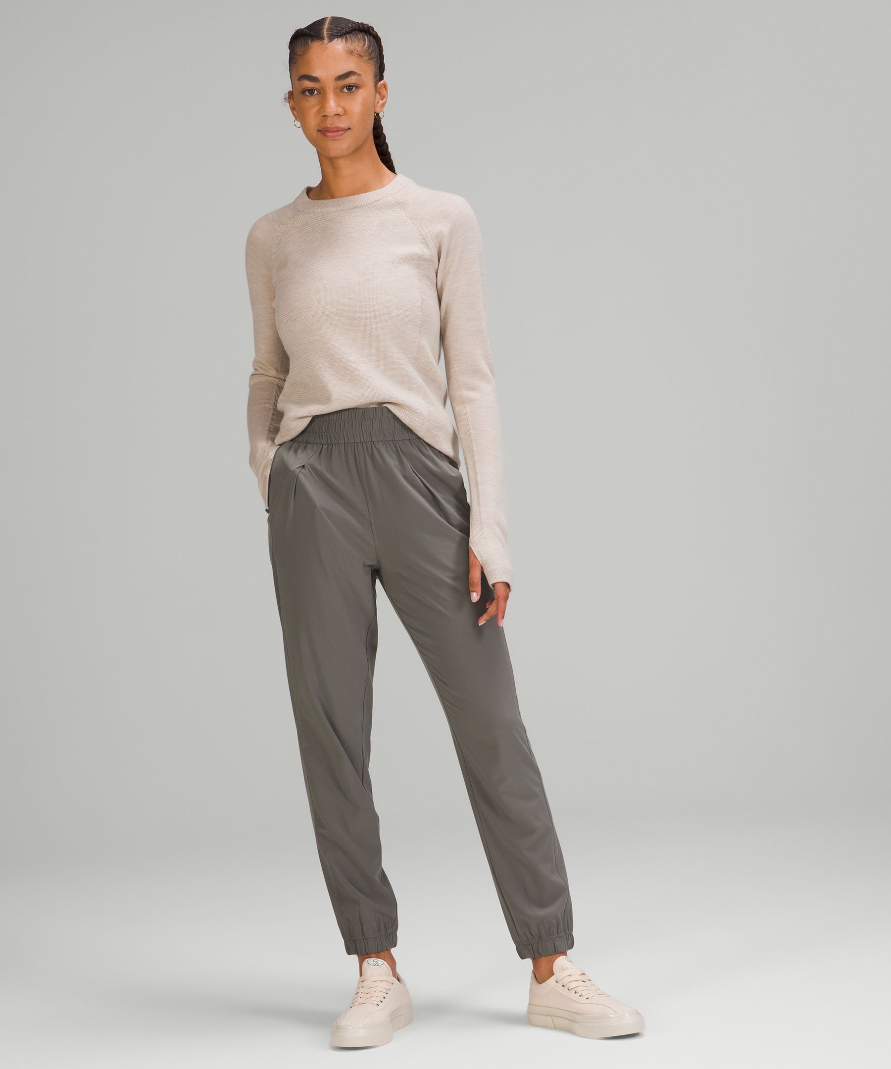 Lululemon Bukser Dame Grå Olivengrønne | 14796-ZRNL