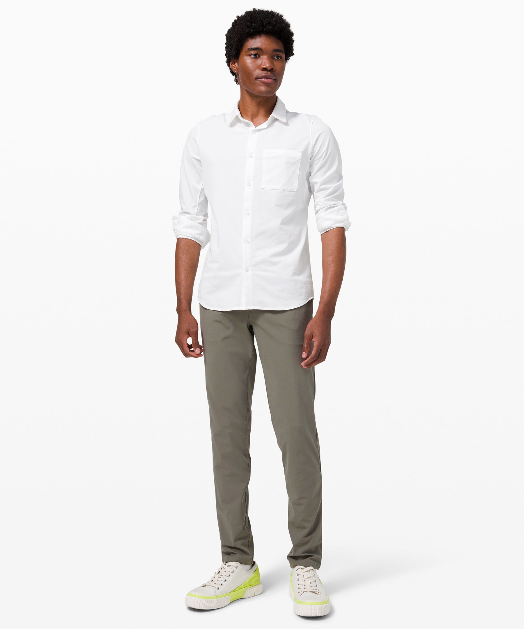 Lululemon Bukser Herre Grå Olivengrønne | 63789-HGQB