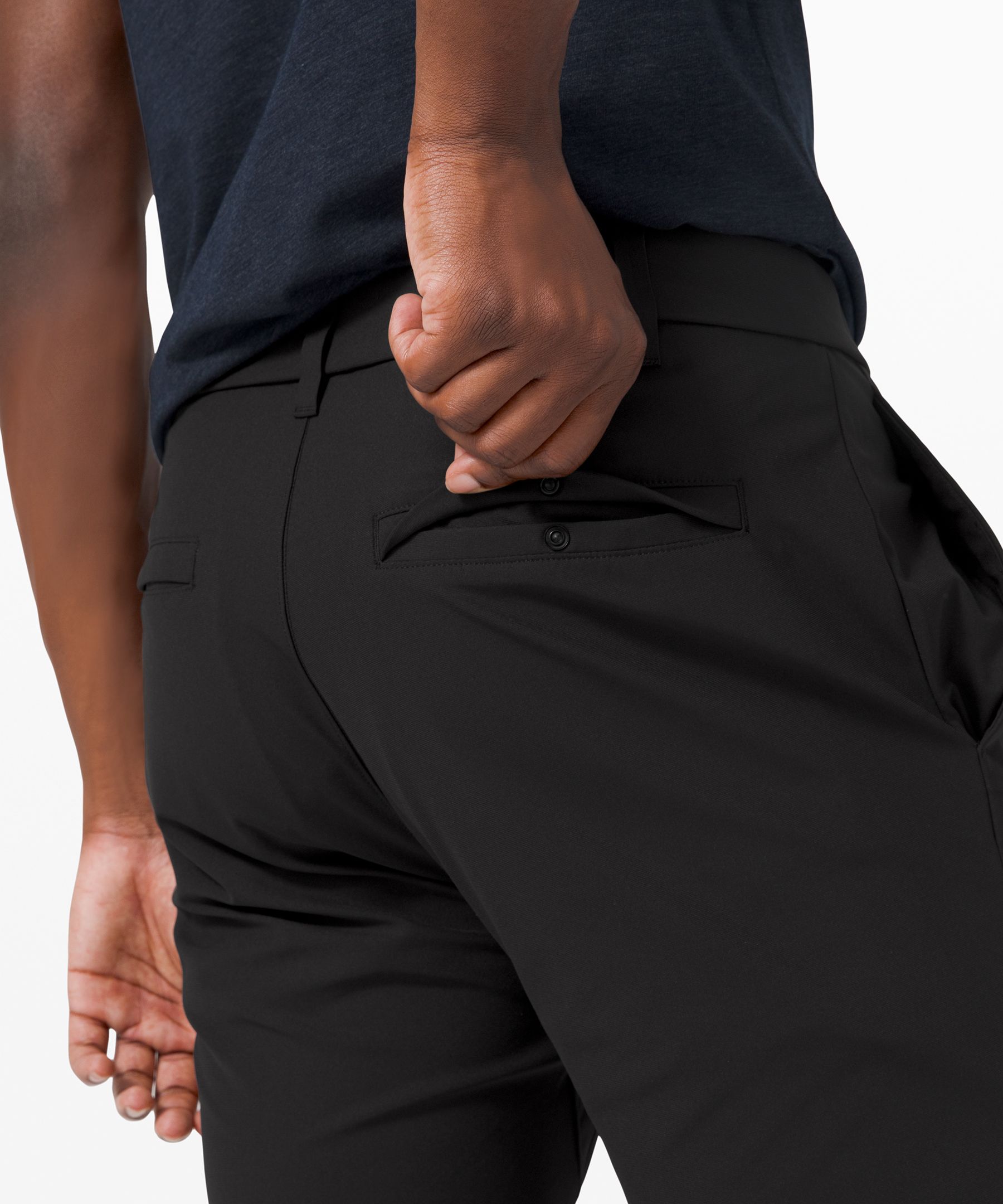 Lululemon Bukser Herre Svarte | 85023-MDHT