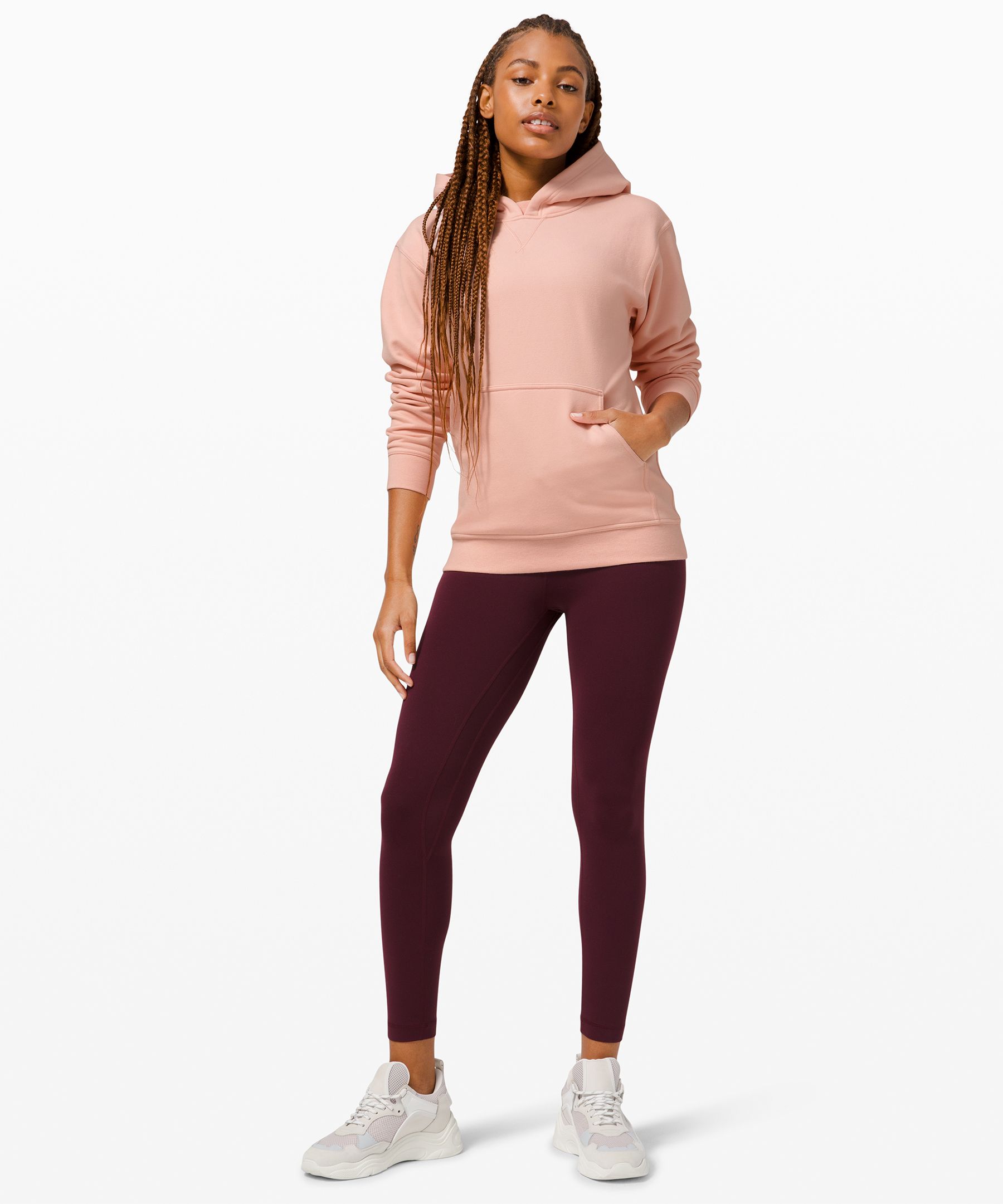 Lululemon Hettegensere Dame Rosa Hvite | 64315-UXFD