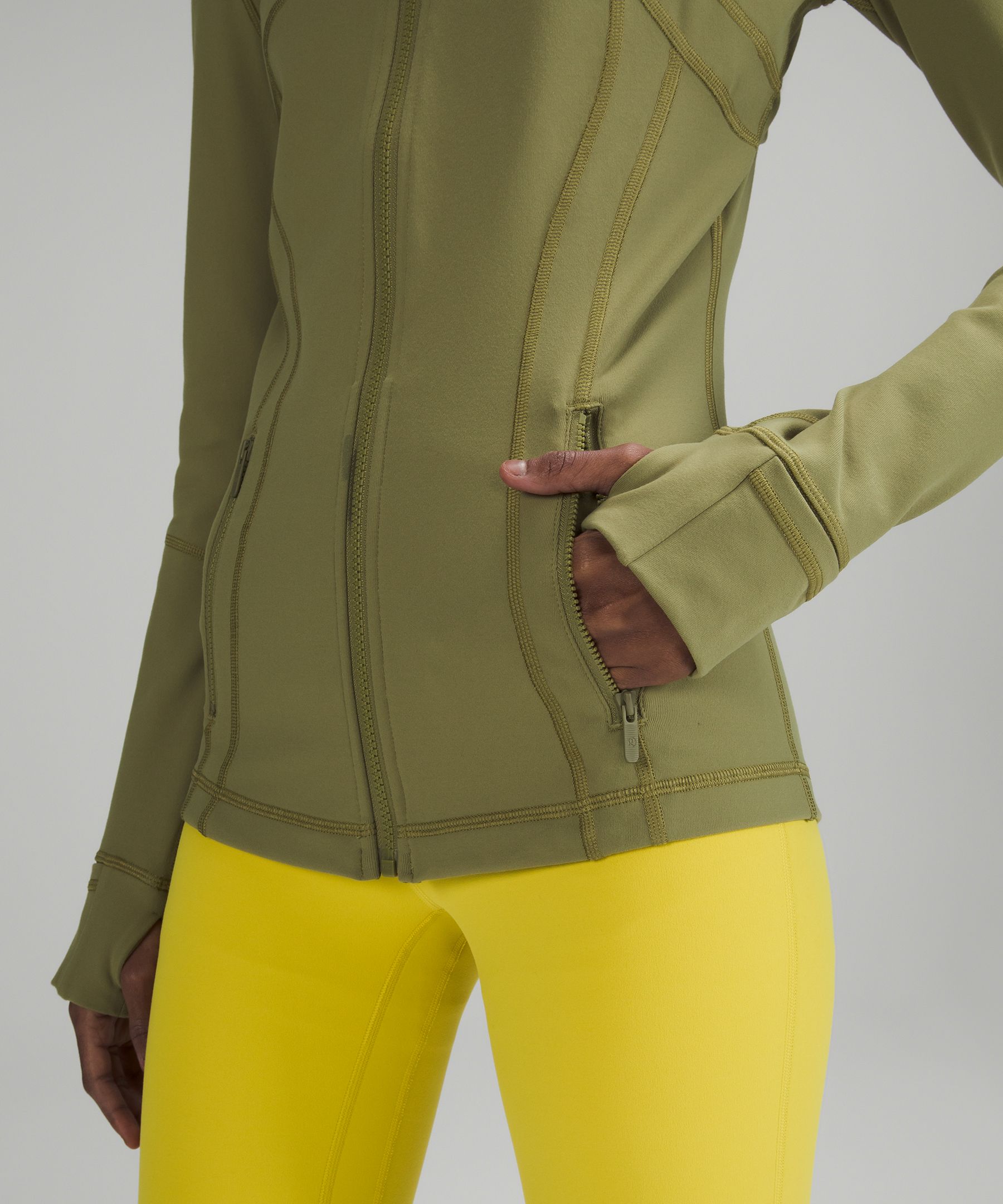 Lululemon Jakke Dame Olivengrønne | 18976-AMUR