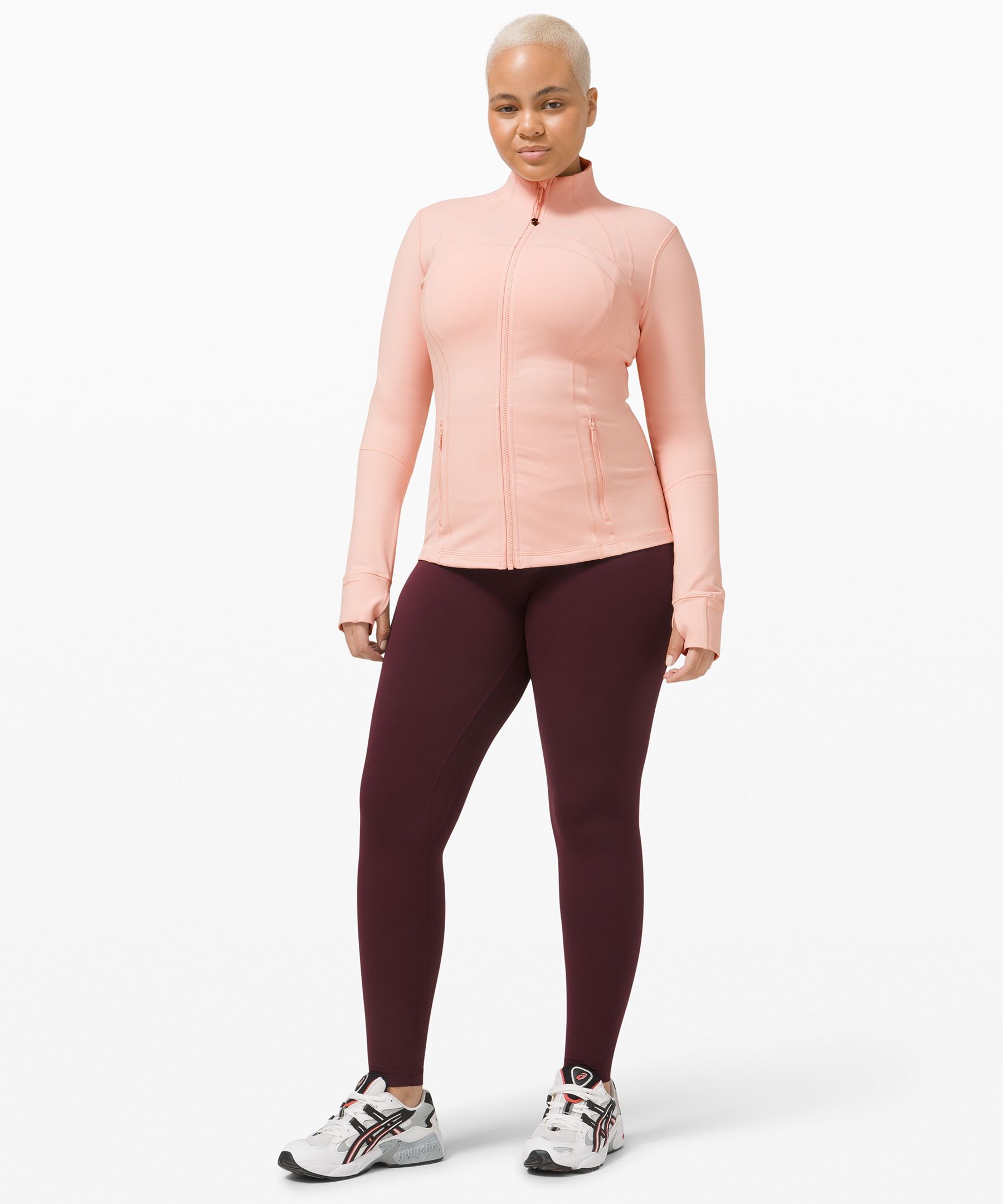 Lululemon Jakke Dame Rosa Hvite | 60235-YLTH
