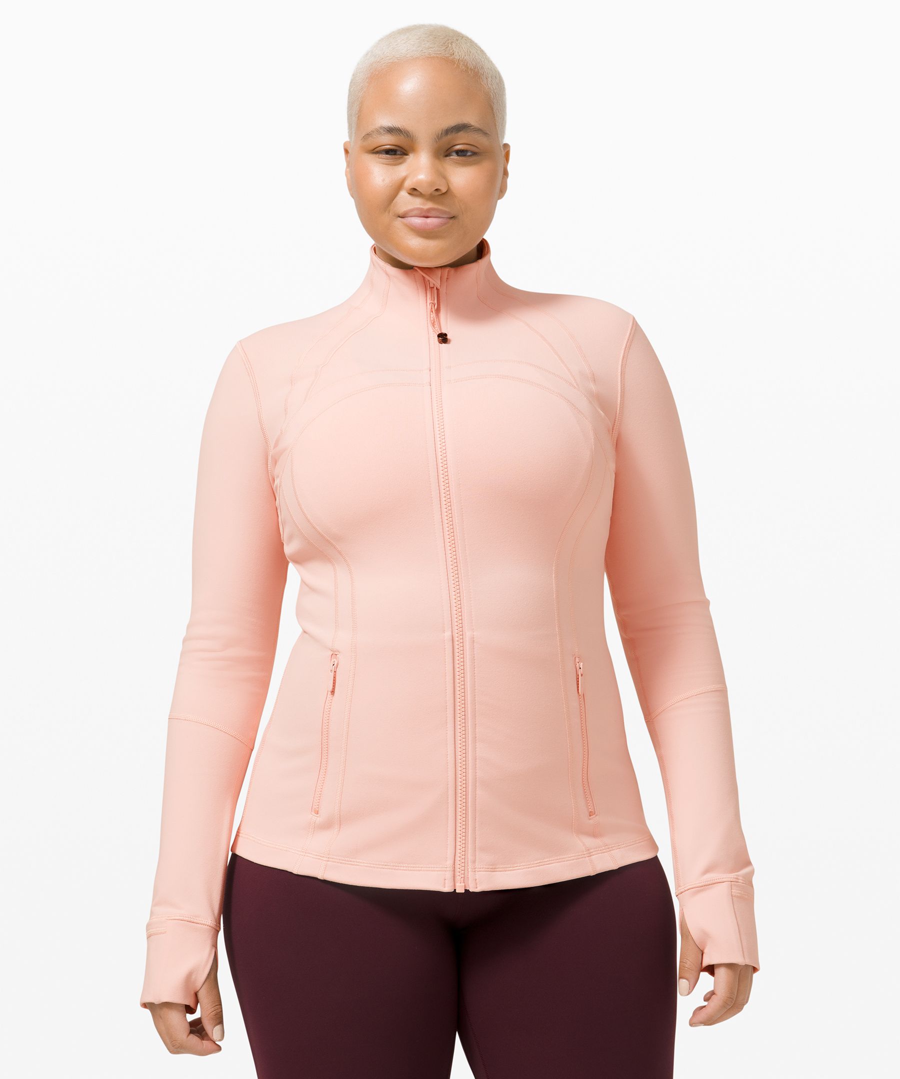 Lululemon Jakke Dame Rosa Hvite | 60235-YLTH