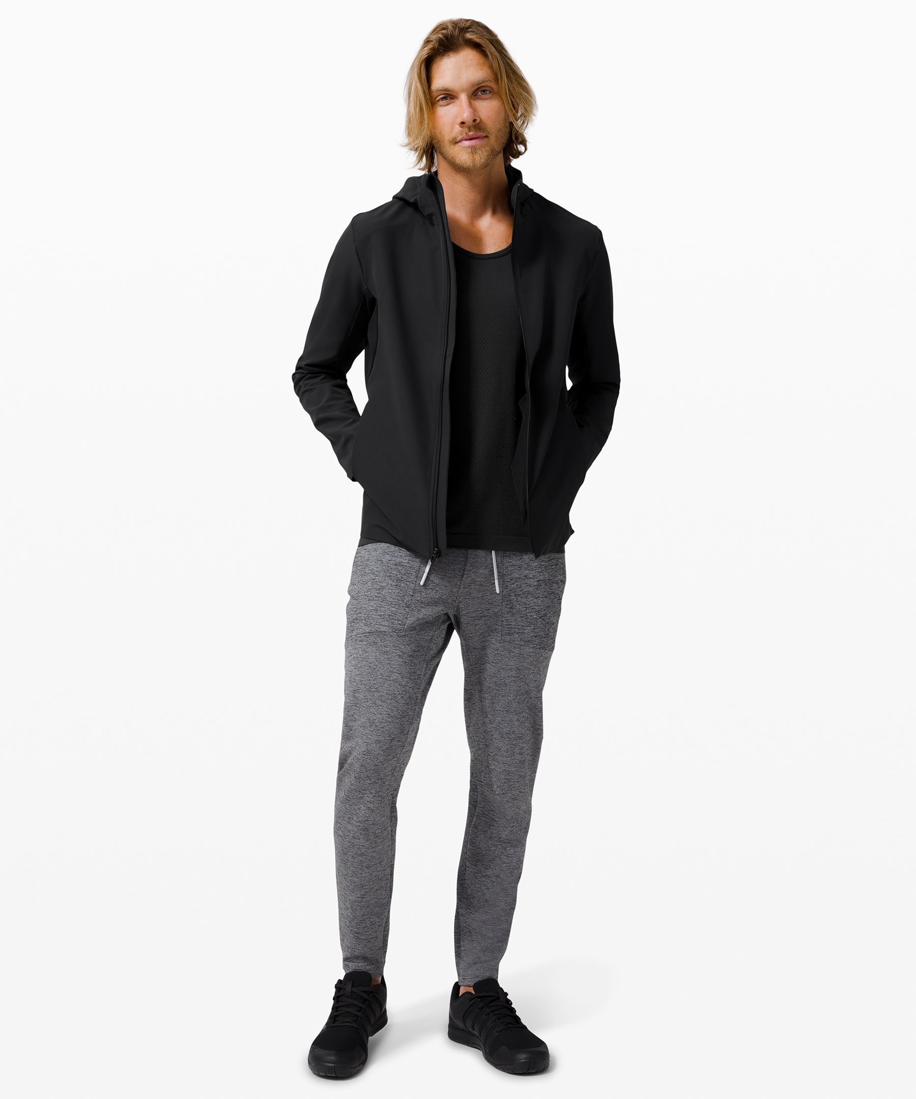 Lululemon Jakke Herre Svarte | 42517-BZDW