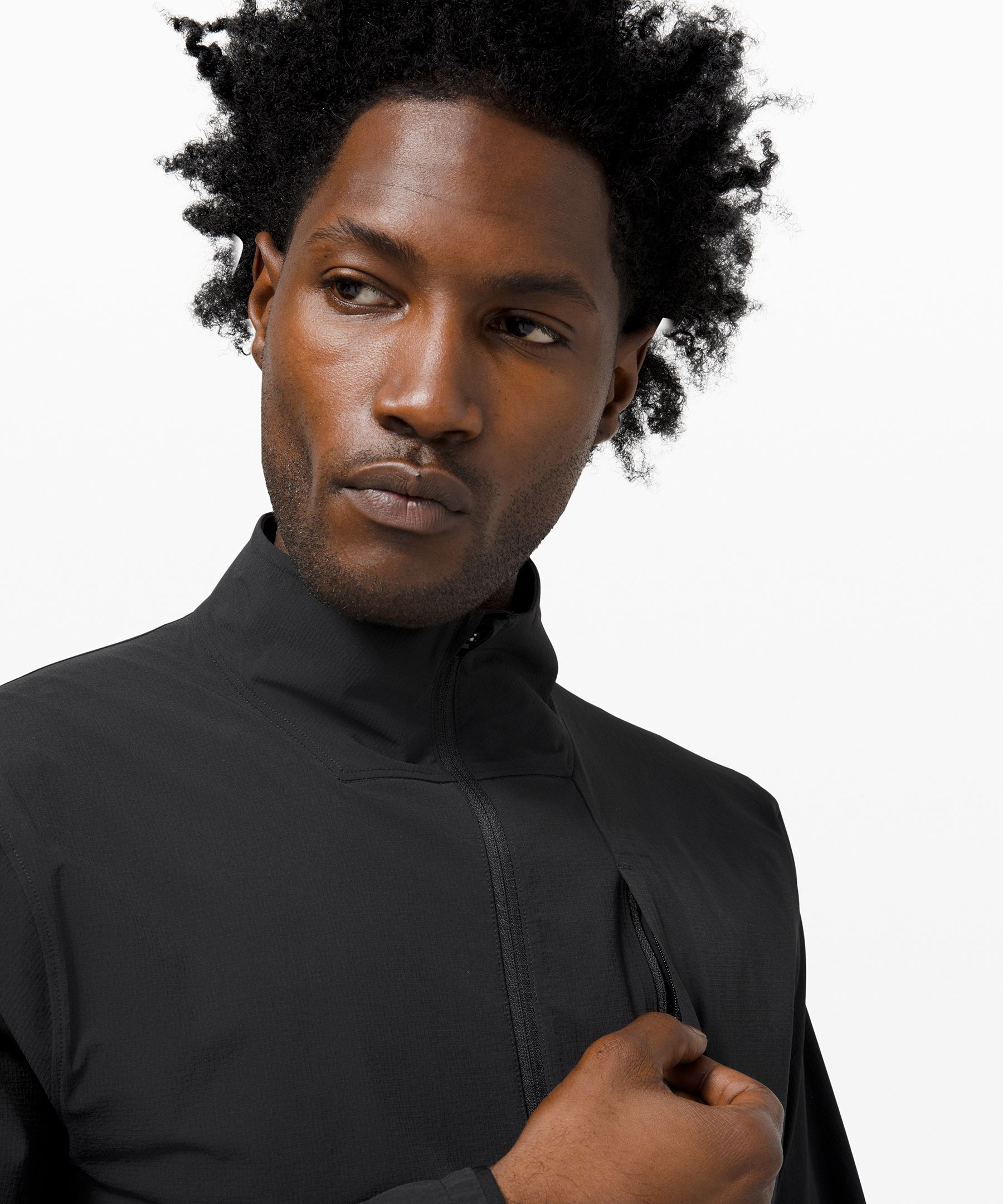 Lululemon Jakke Herre Svarte | 78325-OYUD