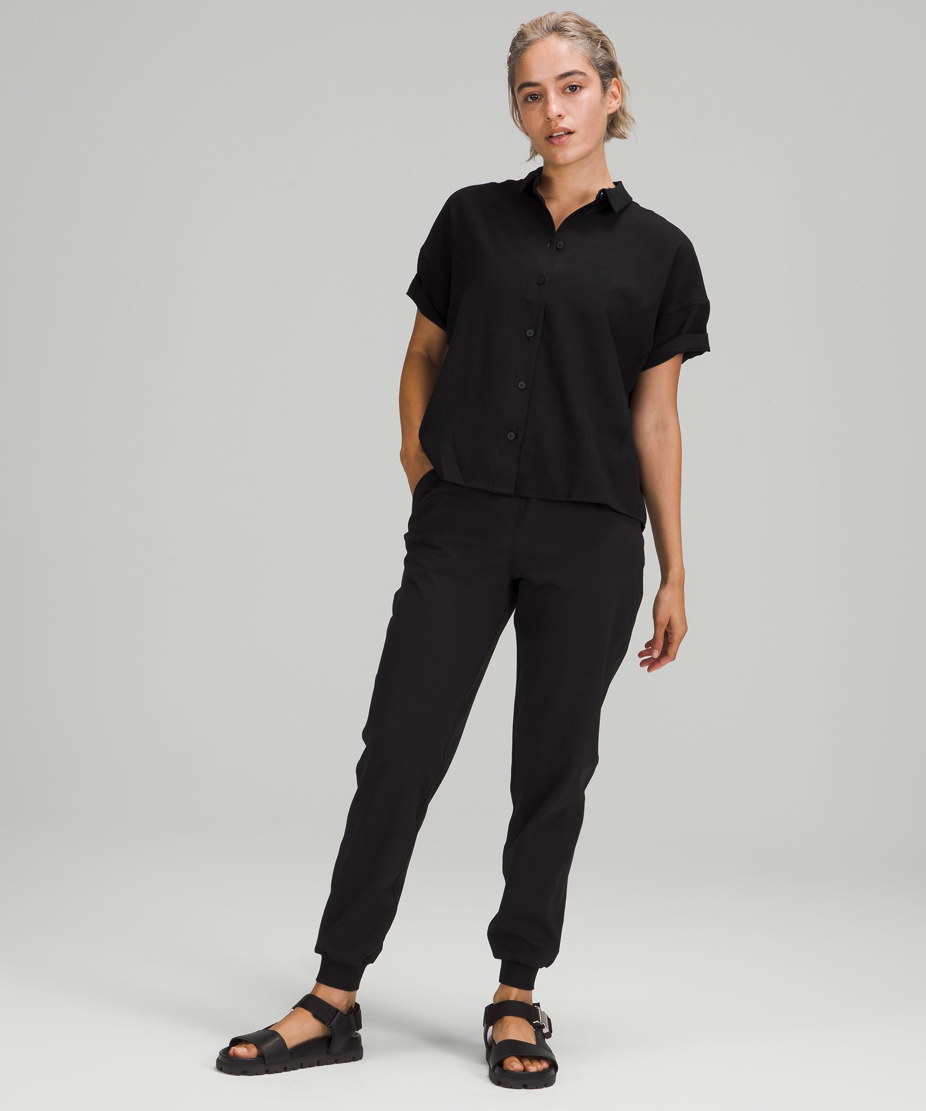 Lululemon Joggebukser Dame Svarte | 25601-JMPT