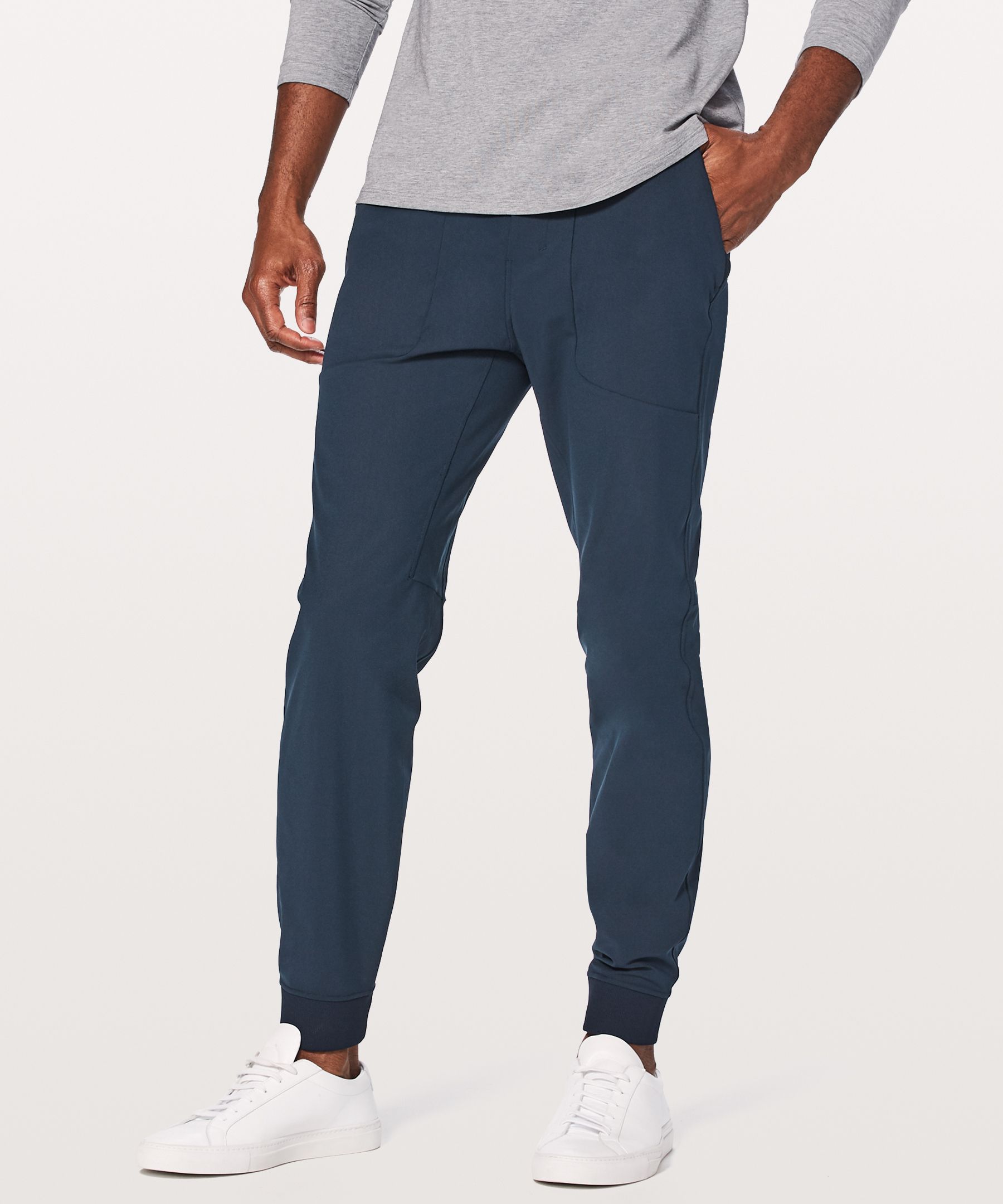 Lululemon Joggebukser Herre Marineblå | 12935-EFTR