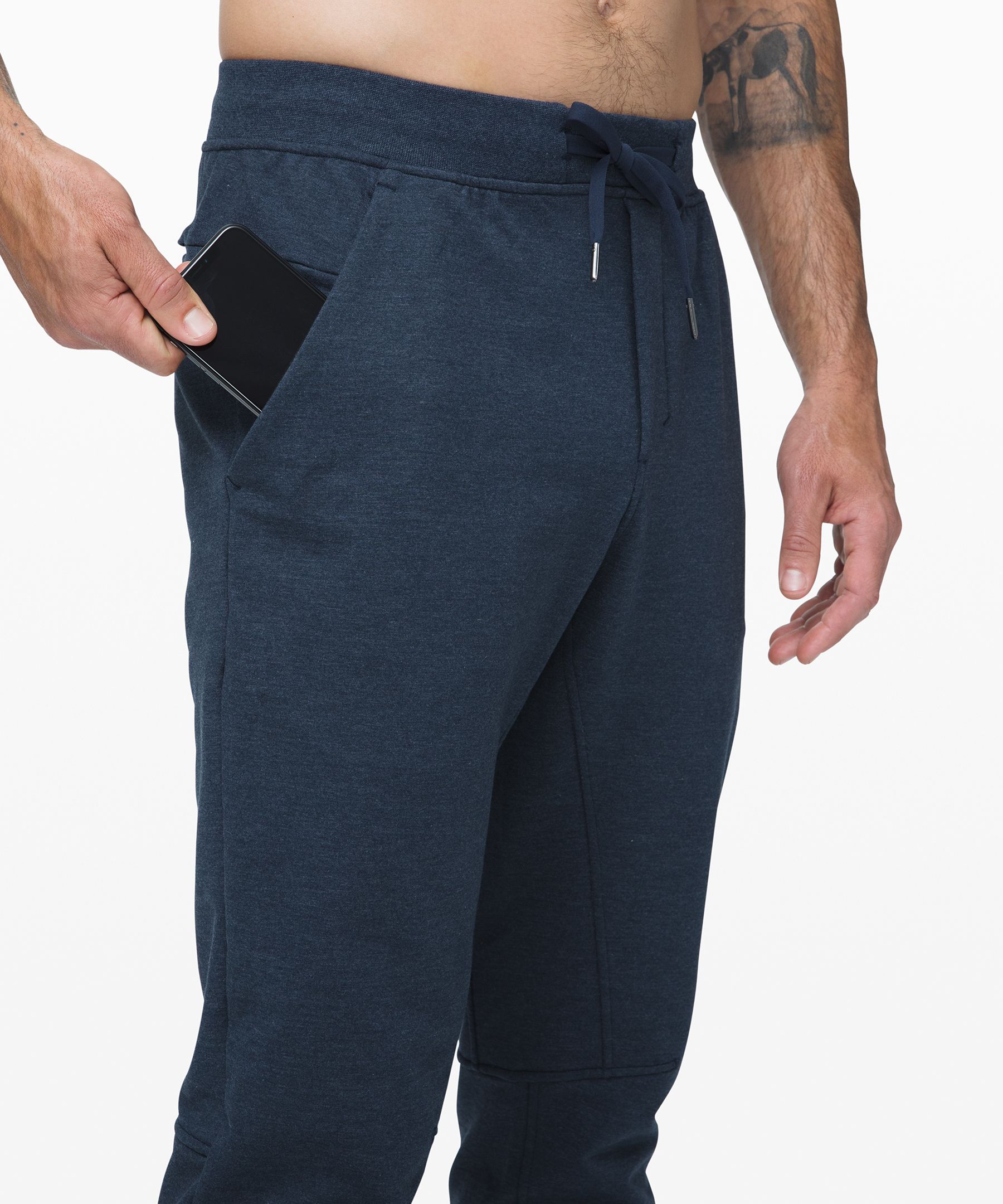 Lululemon Joggebukser Herre Marineblå | 53691-HFGD