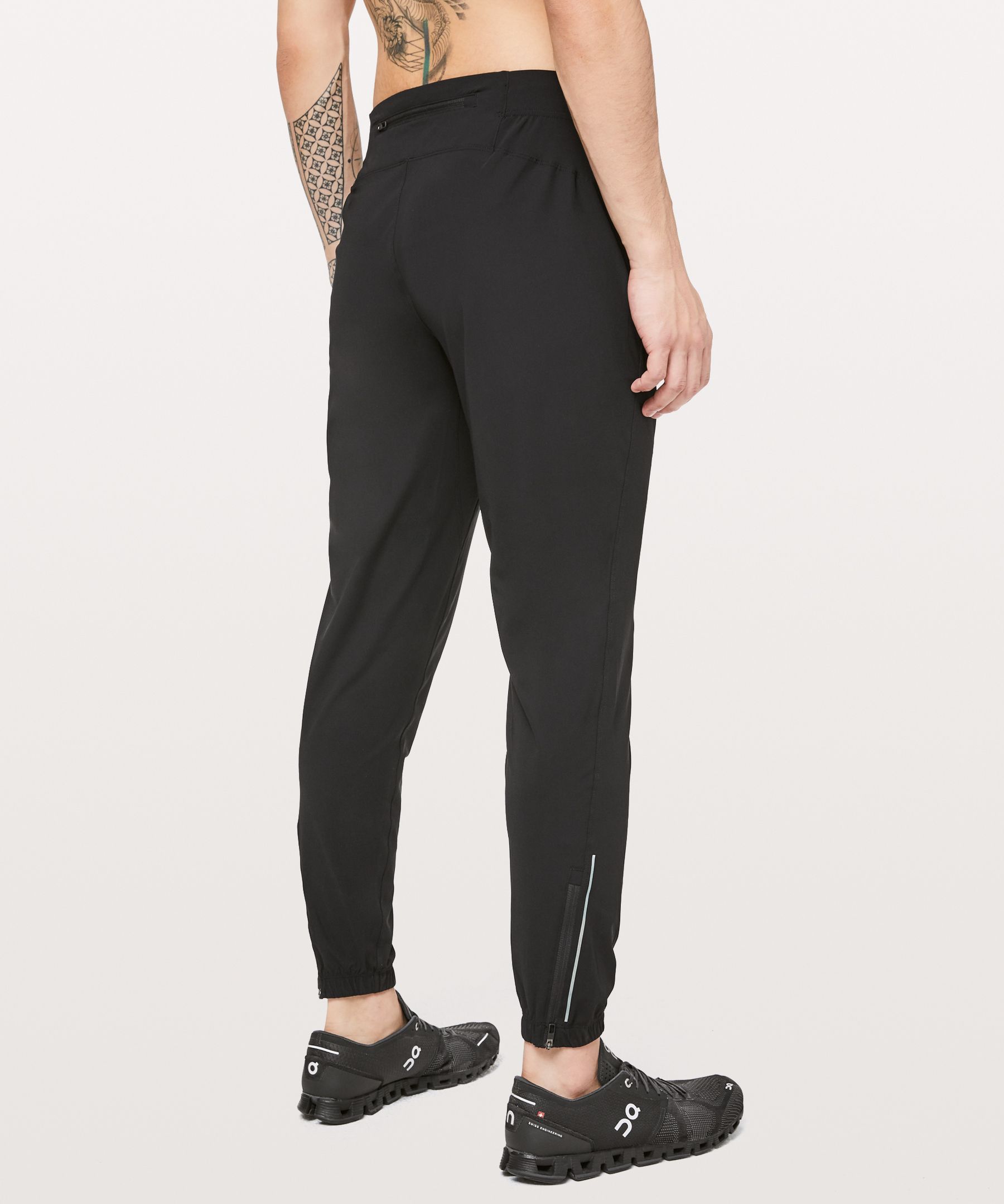 Lululemon Joggebukser Herre Svarte | 17296-DLIA