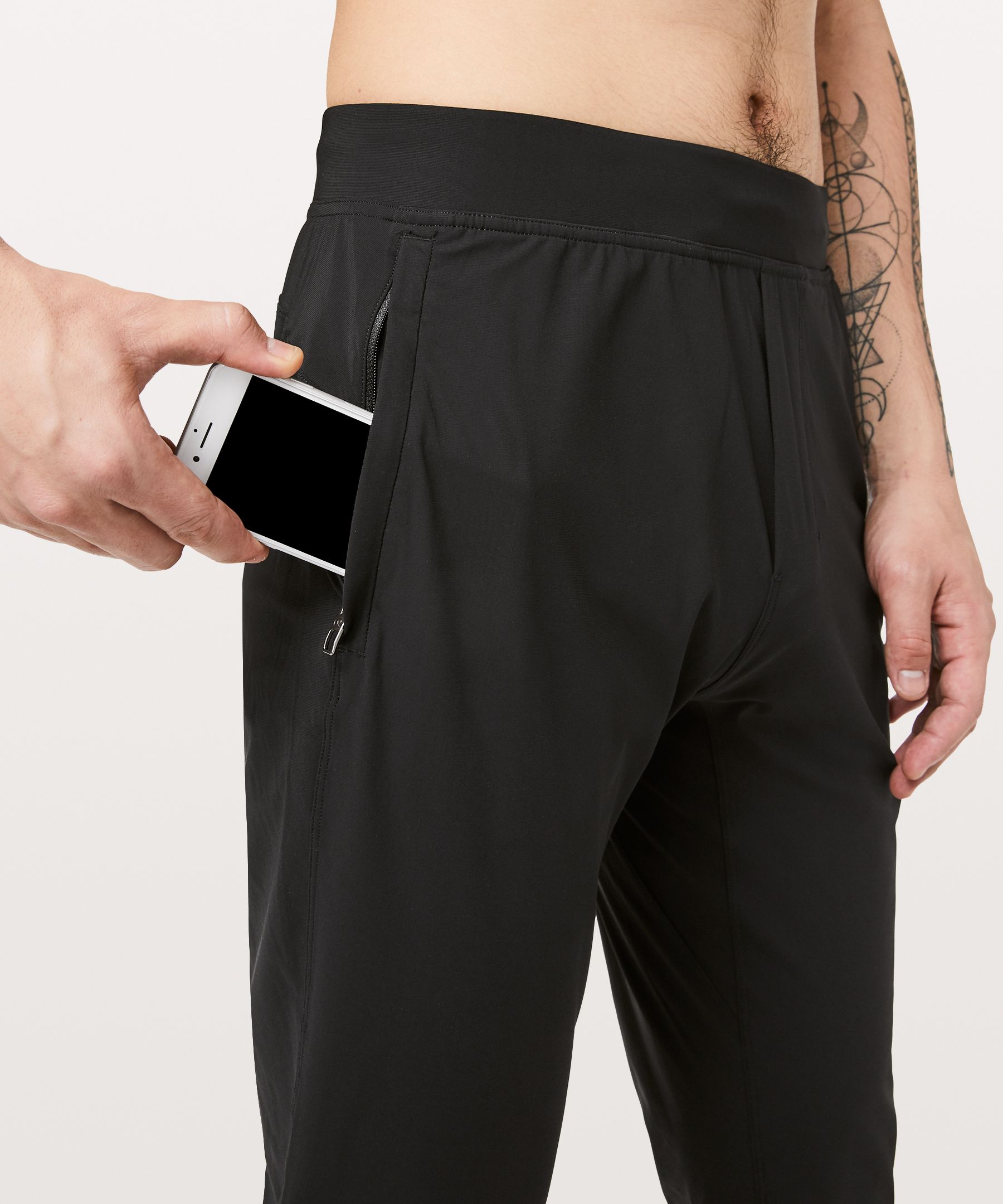 Lululemon Joggebukser Herre Svarte | 17296-DLIA