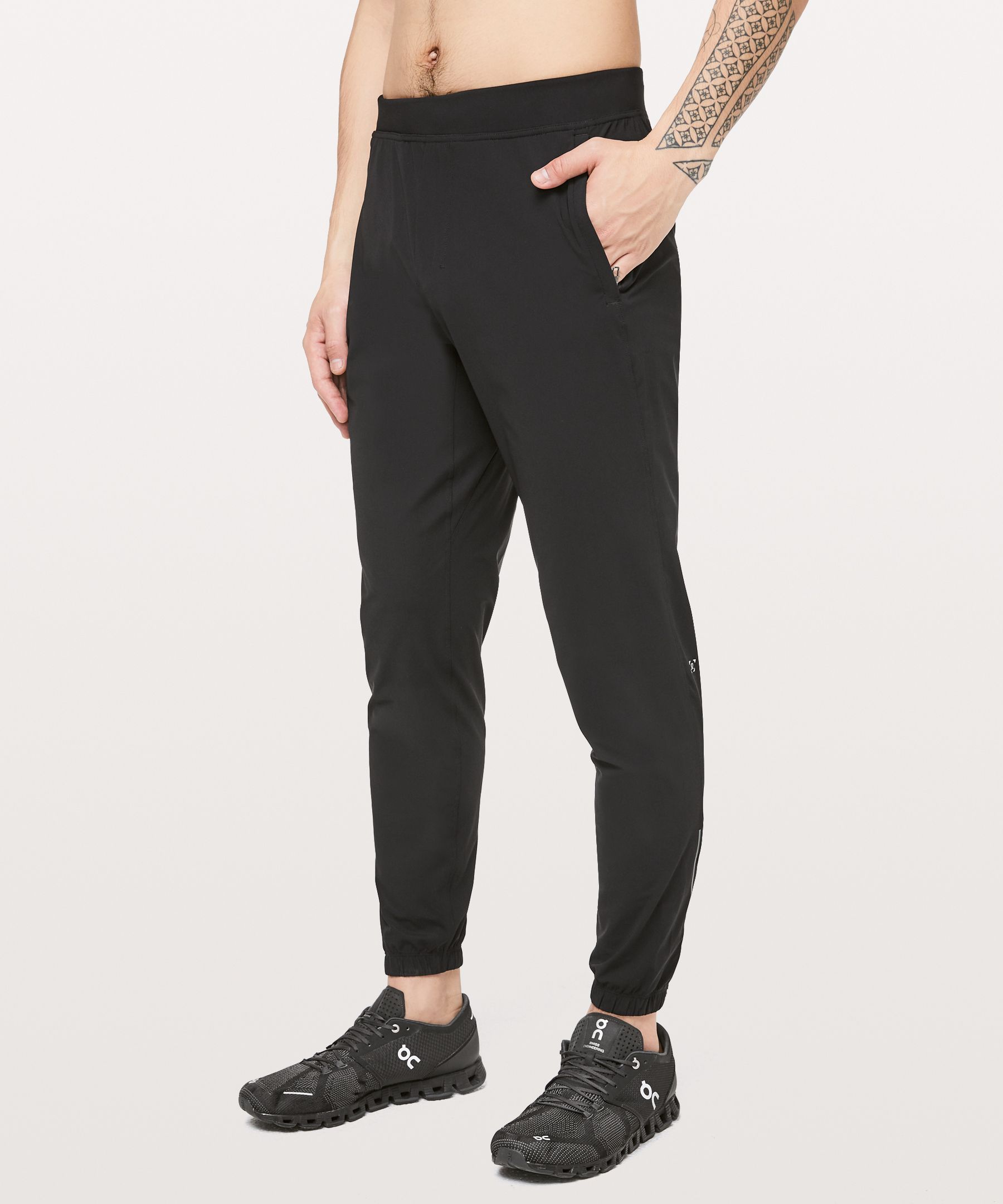 Lululemon Joggebukser Herre Svarte | 17296-DLIA