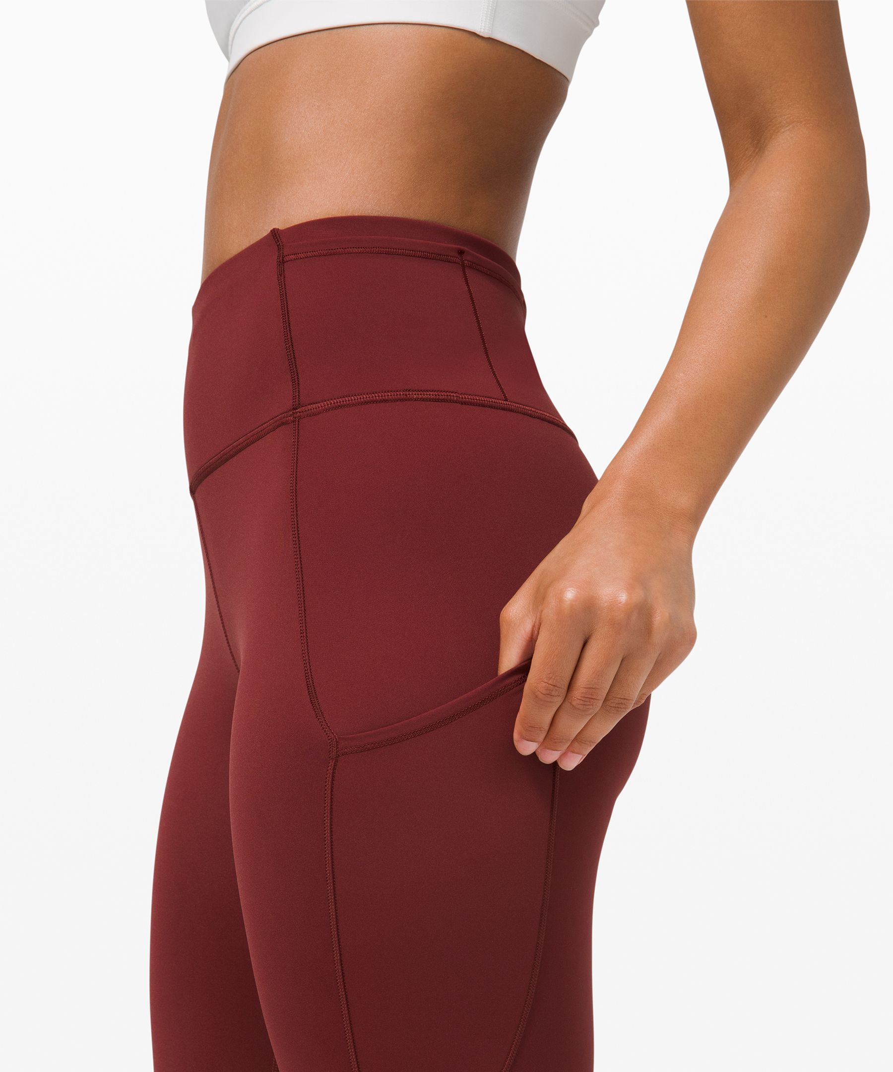 Lululemon Leggings Dame Burgunder | 34978-YLTA
