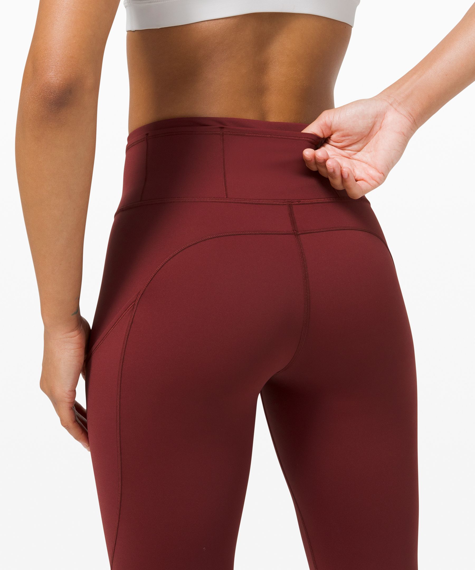 Lululemon Leggings Dame Burgunder | 34978-YLTA