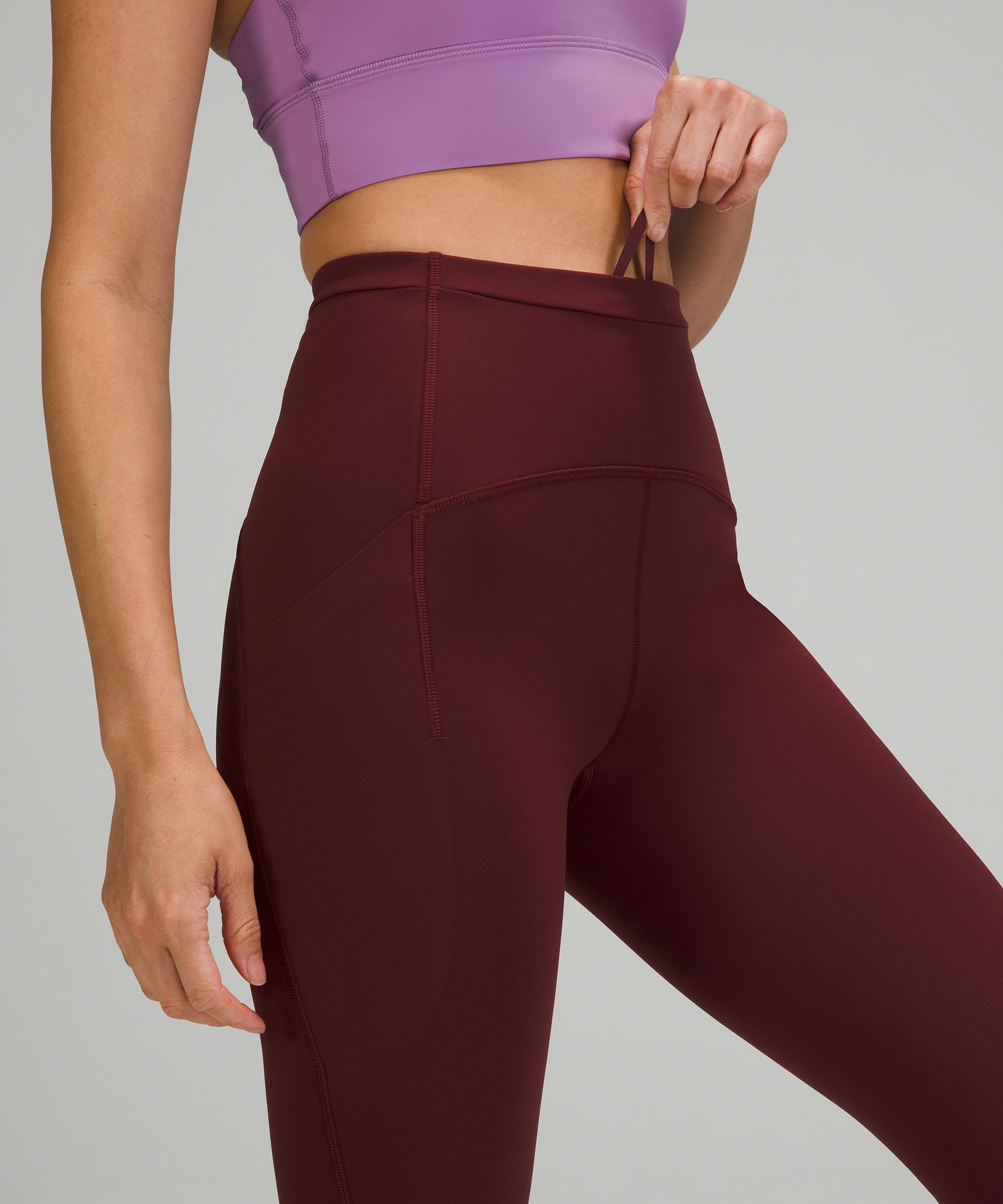 Lululemon Leggings Dame Burgunder | 35940-EJAX