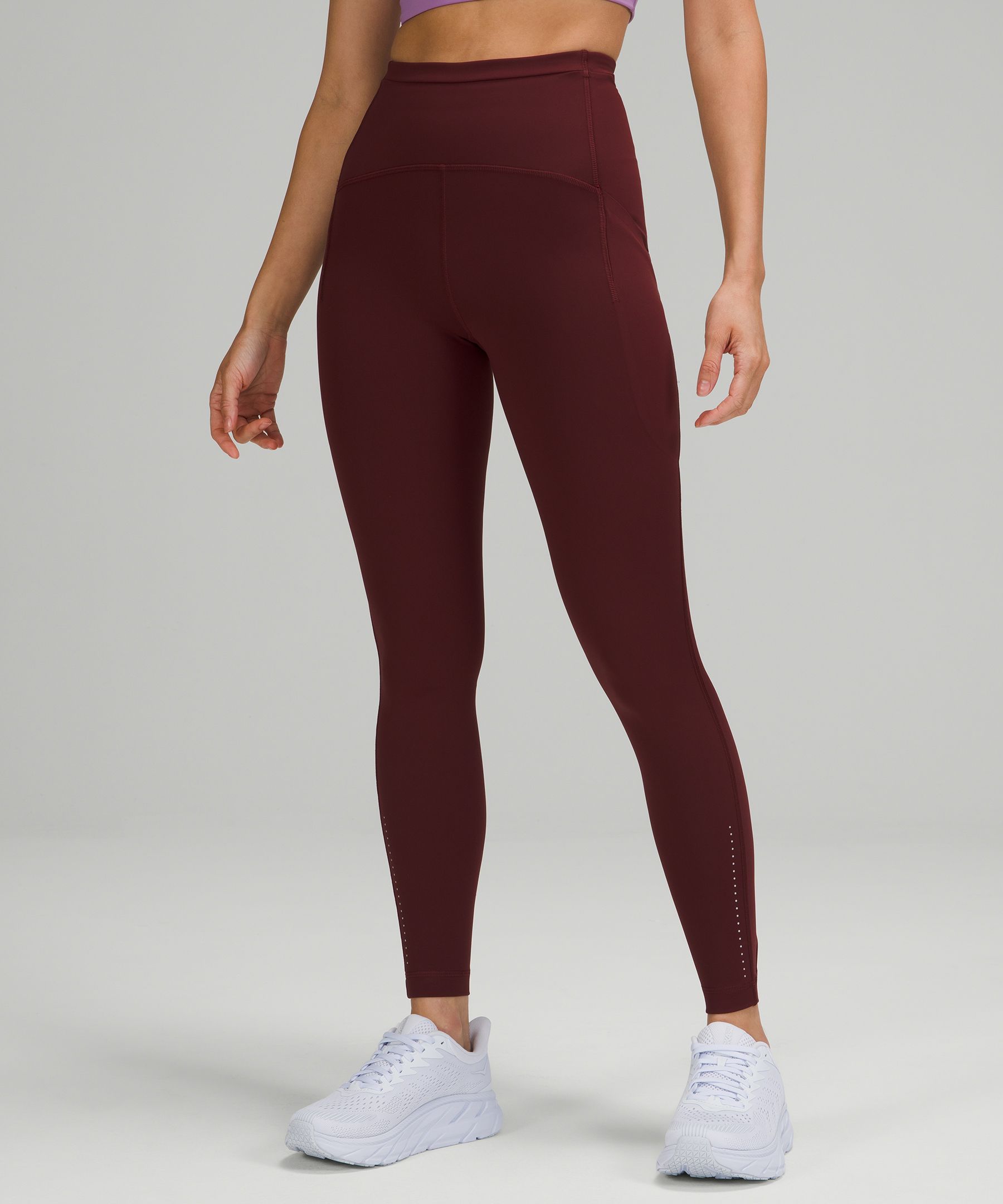 Lululemon Leggings Dame Burgunder | 35940-EJAX