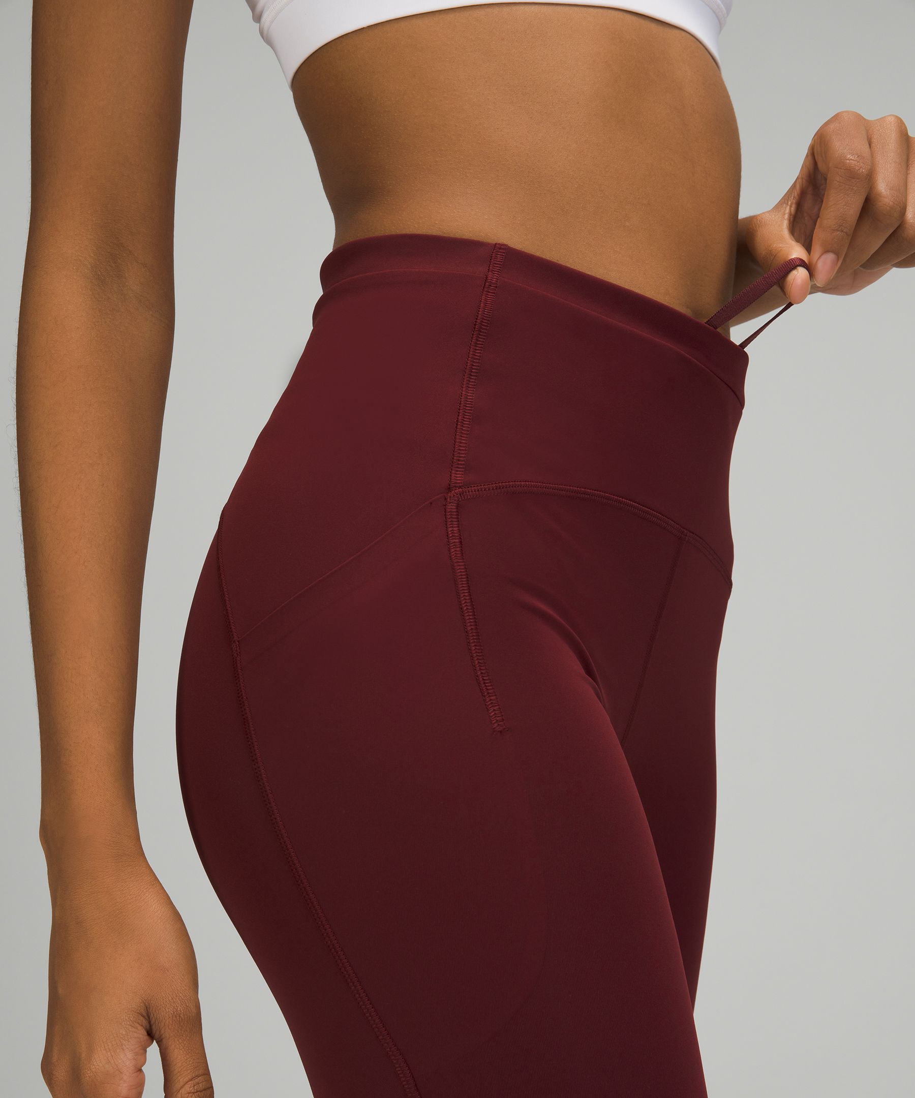 Lululemon Leggings Dame Burgunder | 68013-PWFK