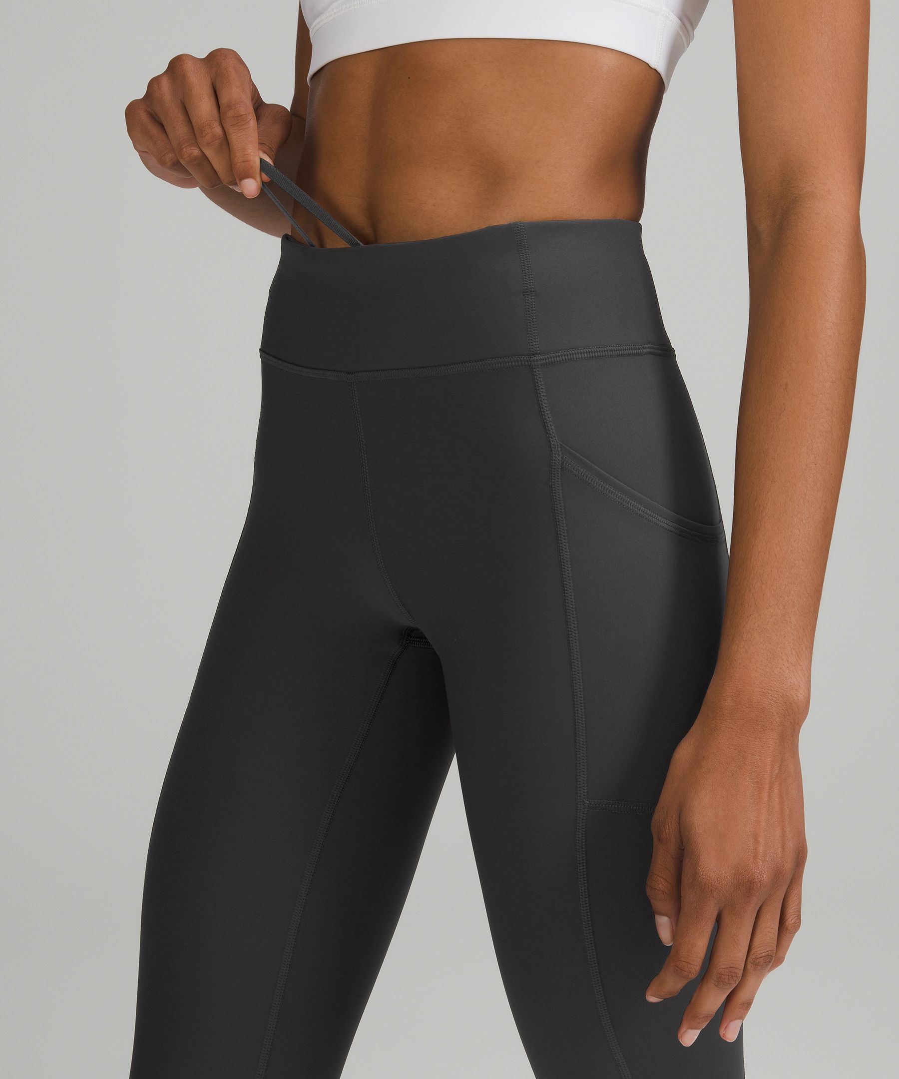 Lululemon Leggings Dame Dyp Grå | 27408-YFRX
