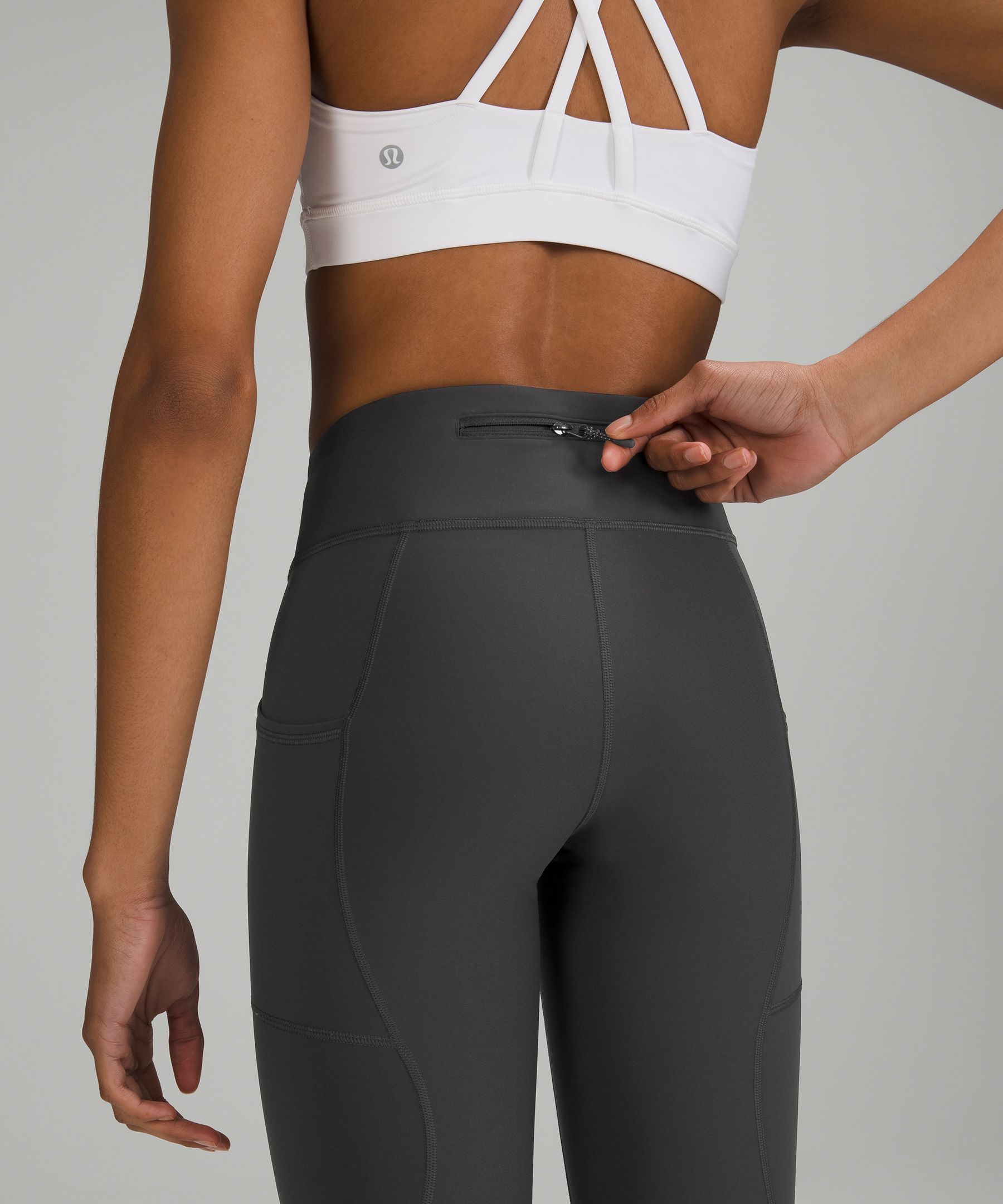 Lululemon Leggings Dame Dyp Grå | 27408-YFRX