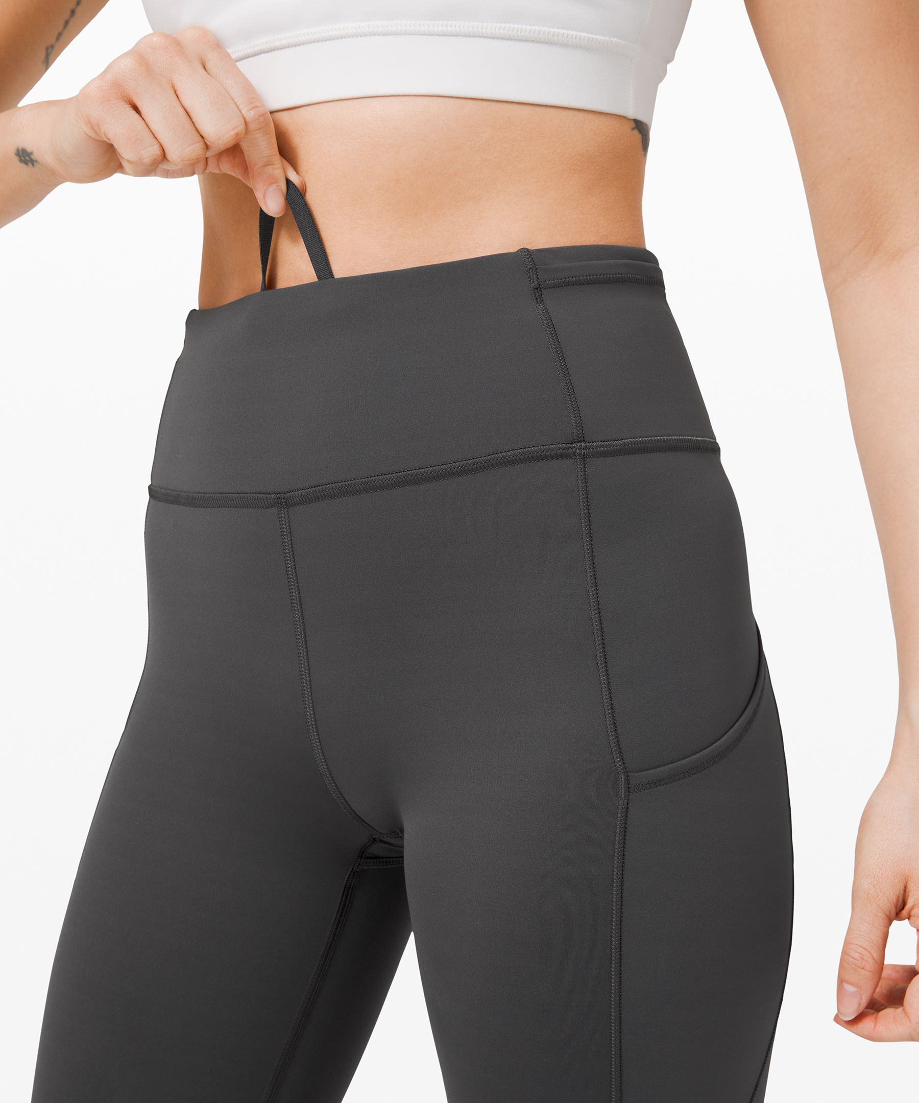 Lululemon Leggings Dame Dyp Grå | 34960-SQCW