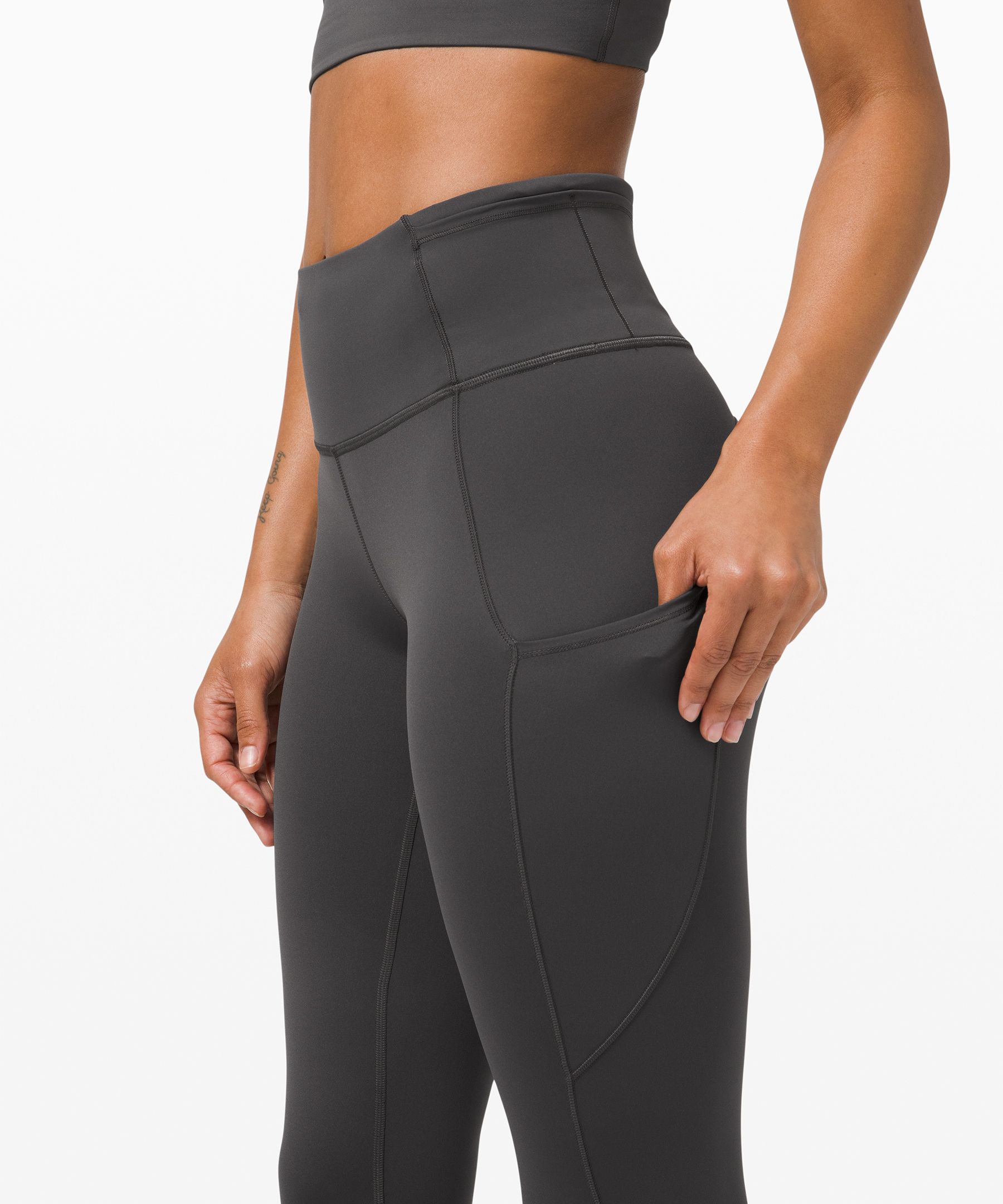 Lululemon Leggings Dame Dyp Grå | 87412-ZUKV
