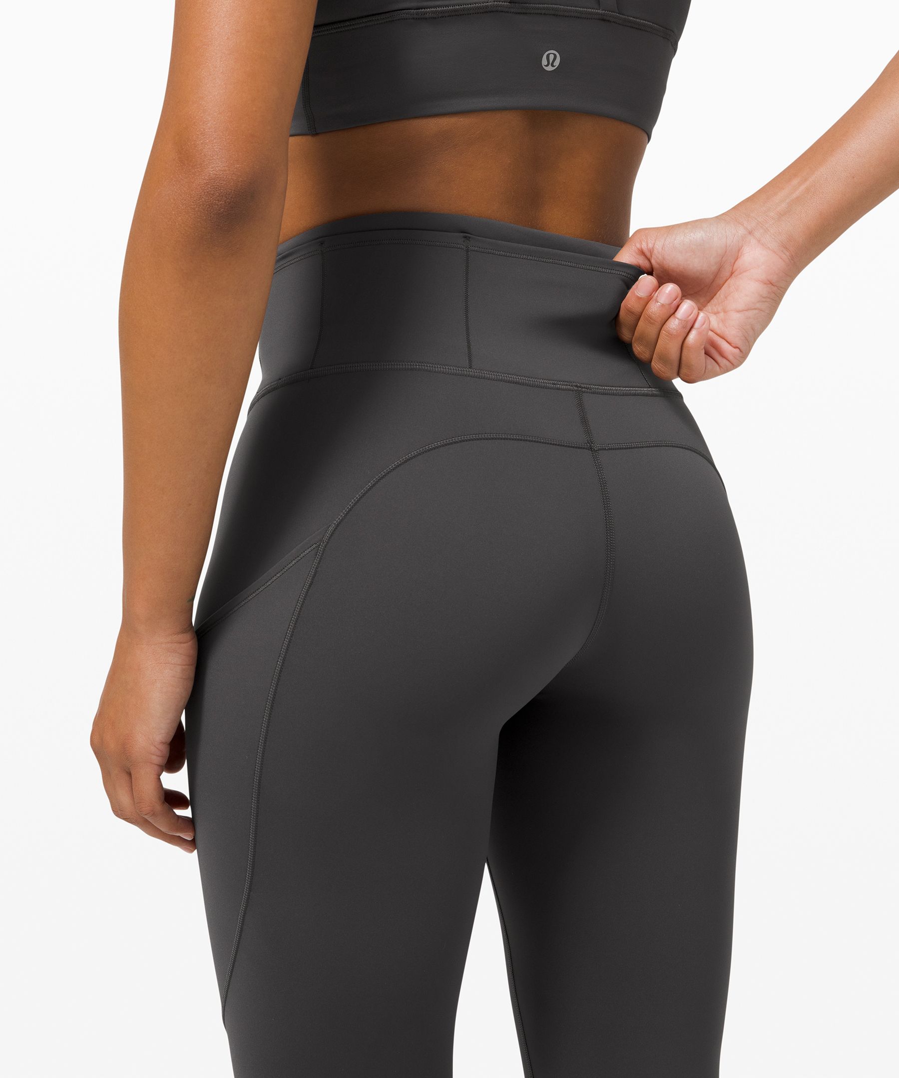 Lululemon Leggings Dame Dyp Grå | 87412-ZUKV