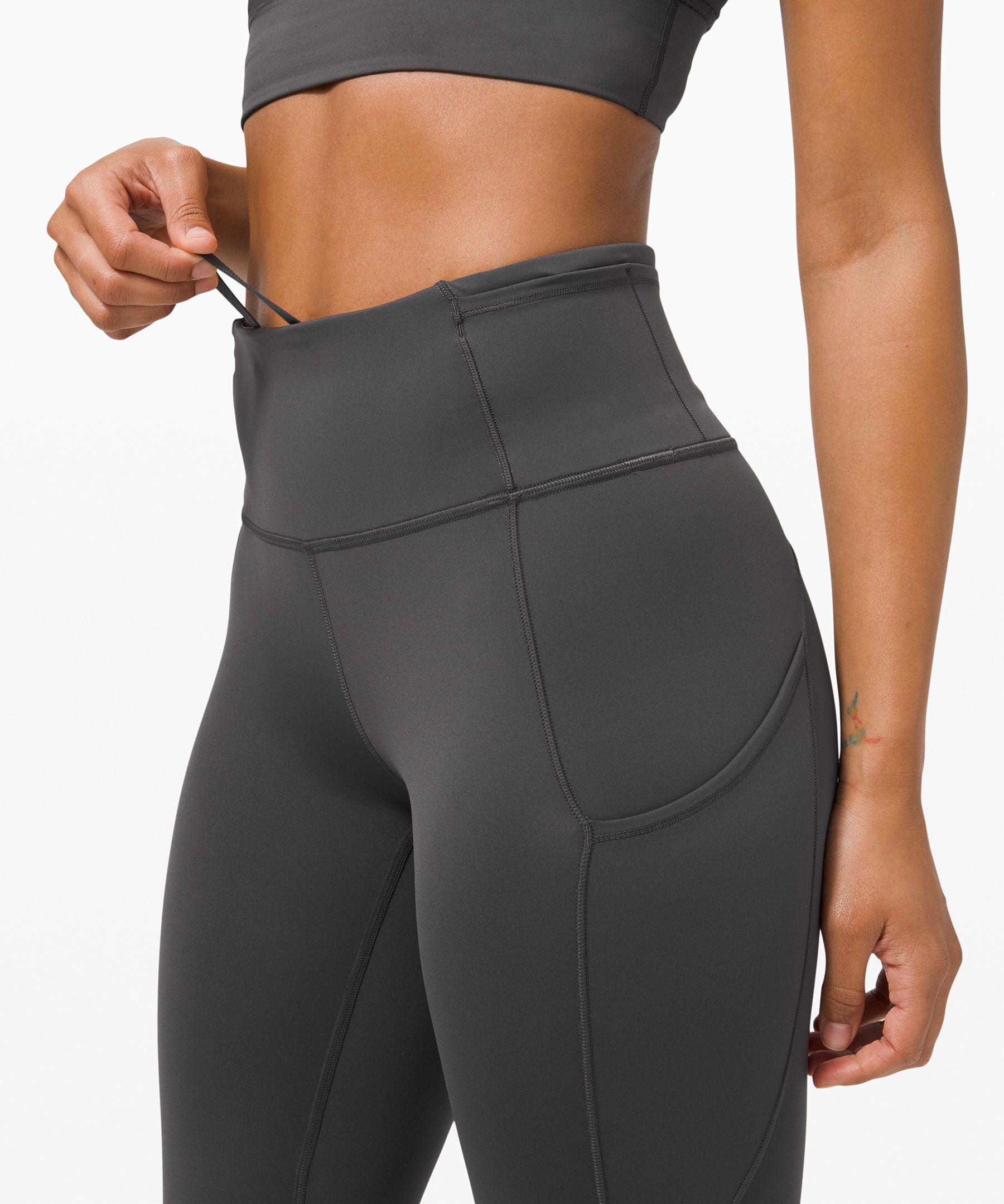 Lululemon Leggings Dame Dyp Grå | 87412-ZUKV