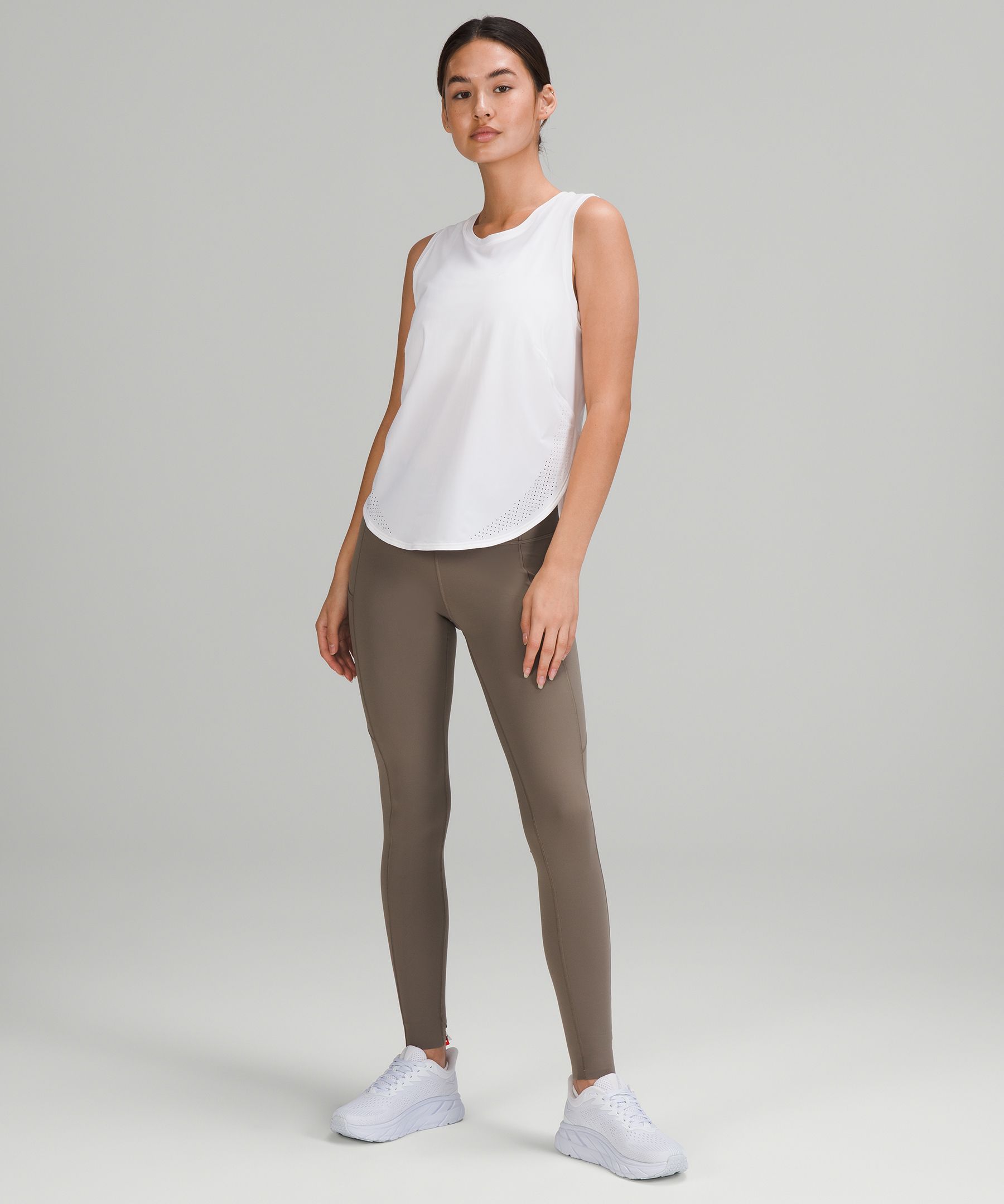 Lululemon Leggings Dame Grå Brune | 49782-VHIS