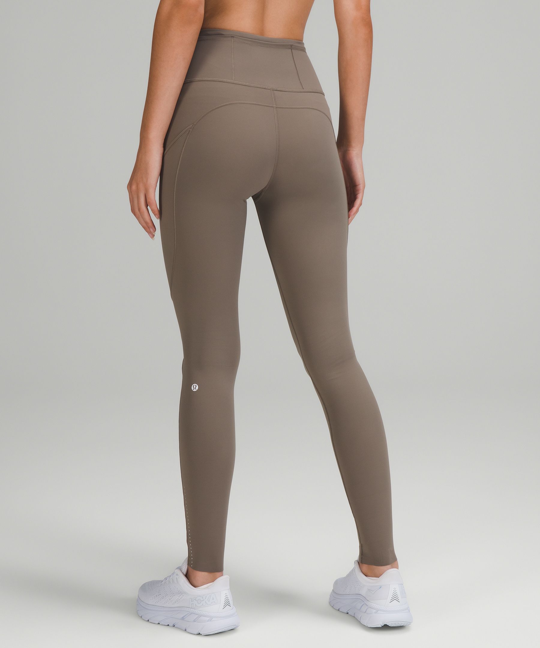 Lululemon Leggings Dame Grå Brune | 49782-VHIS
