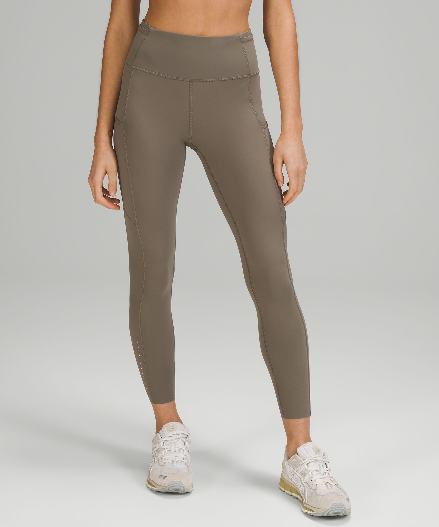 Lululemon Leggings Dame Grå Brune | 53796-TJPU