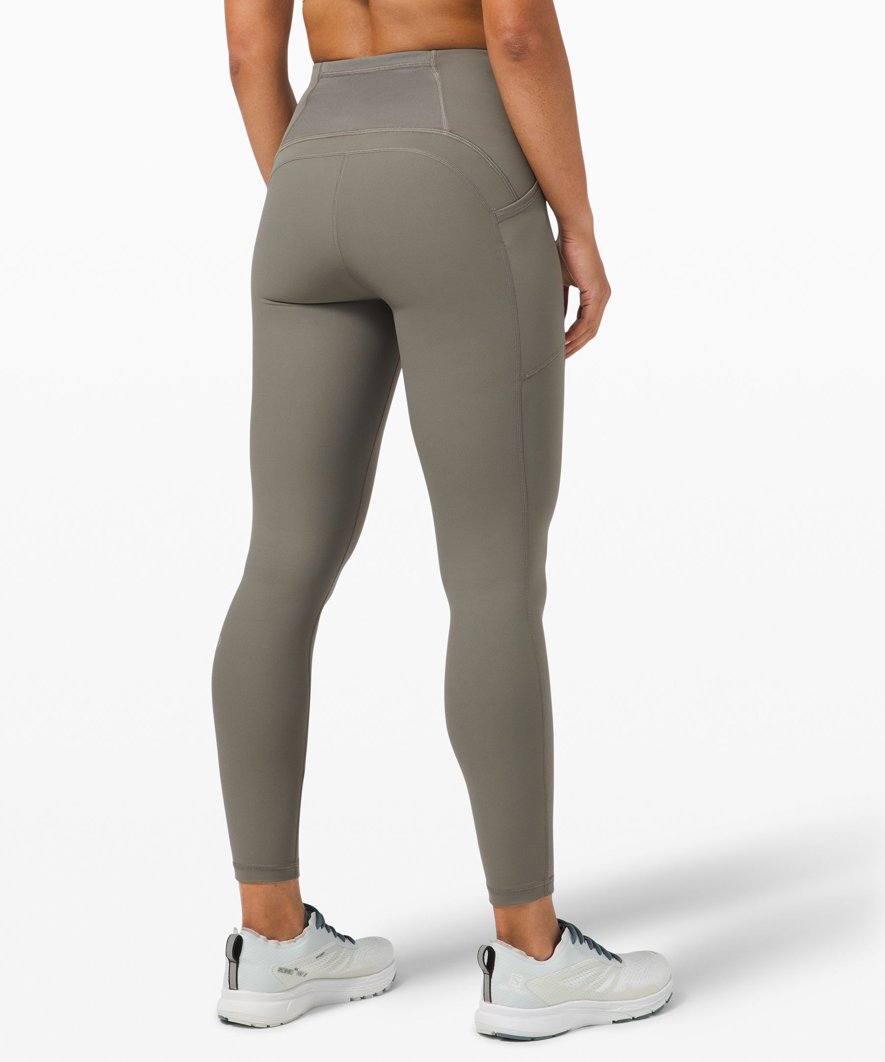 Lululemon Leggings Dame Grå Olivengrønne | 12536-MVTF