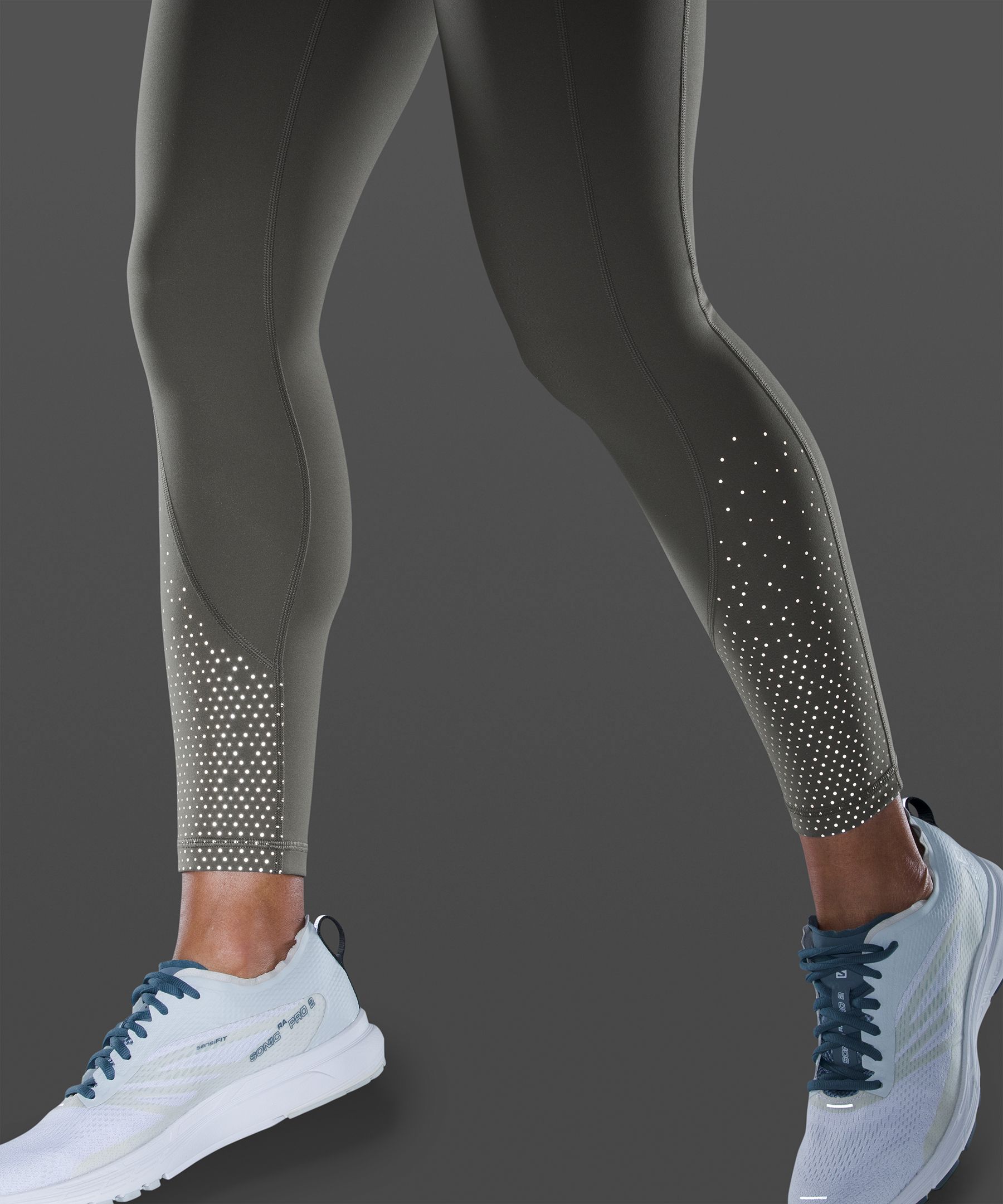 Lululemon Leggings Dame Grå Olivengrønne | 12536-MVTF