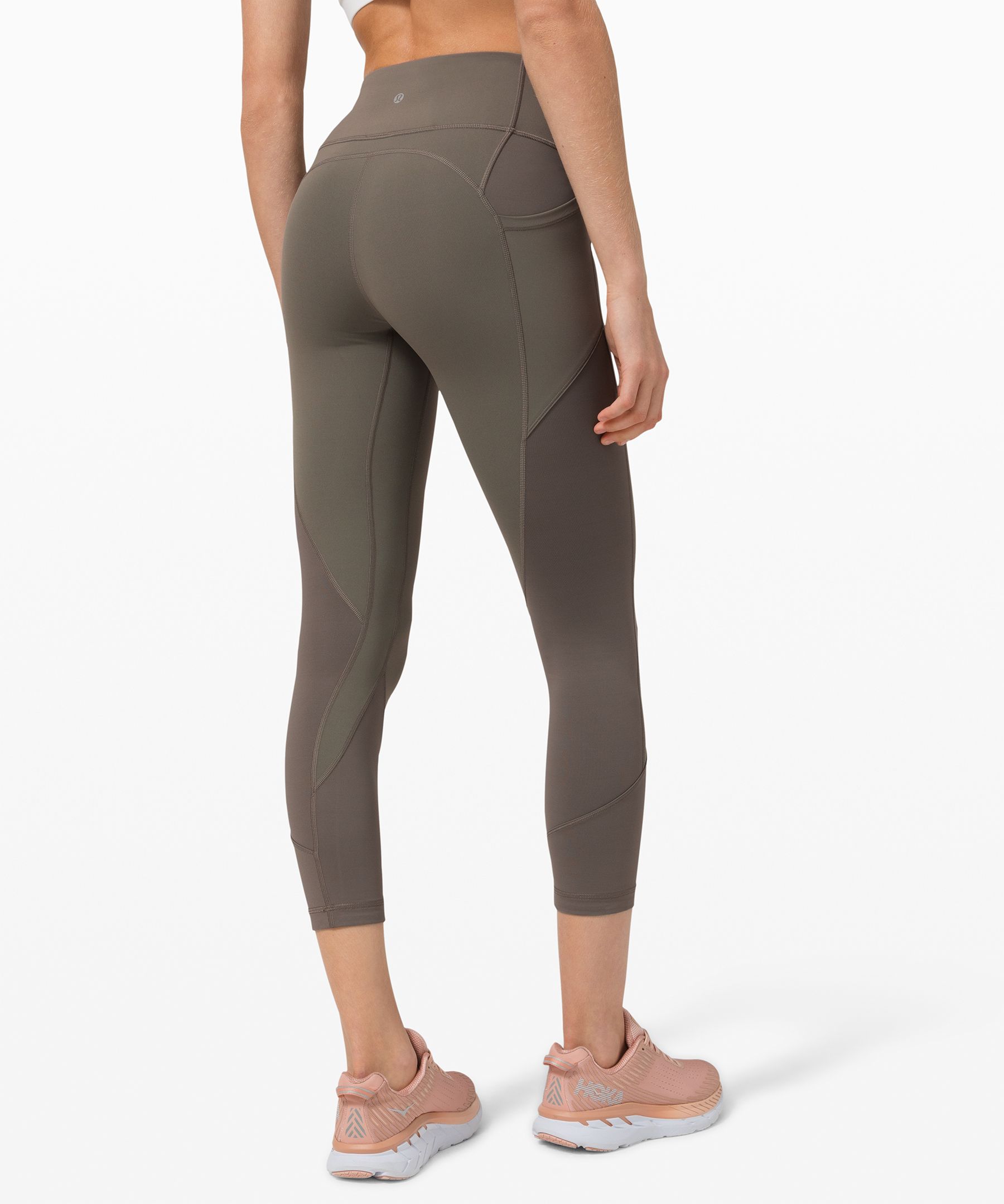 Lululemon Leggings Dame Grå Olivengrønne | 17643-ULZV