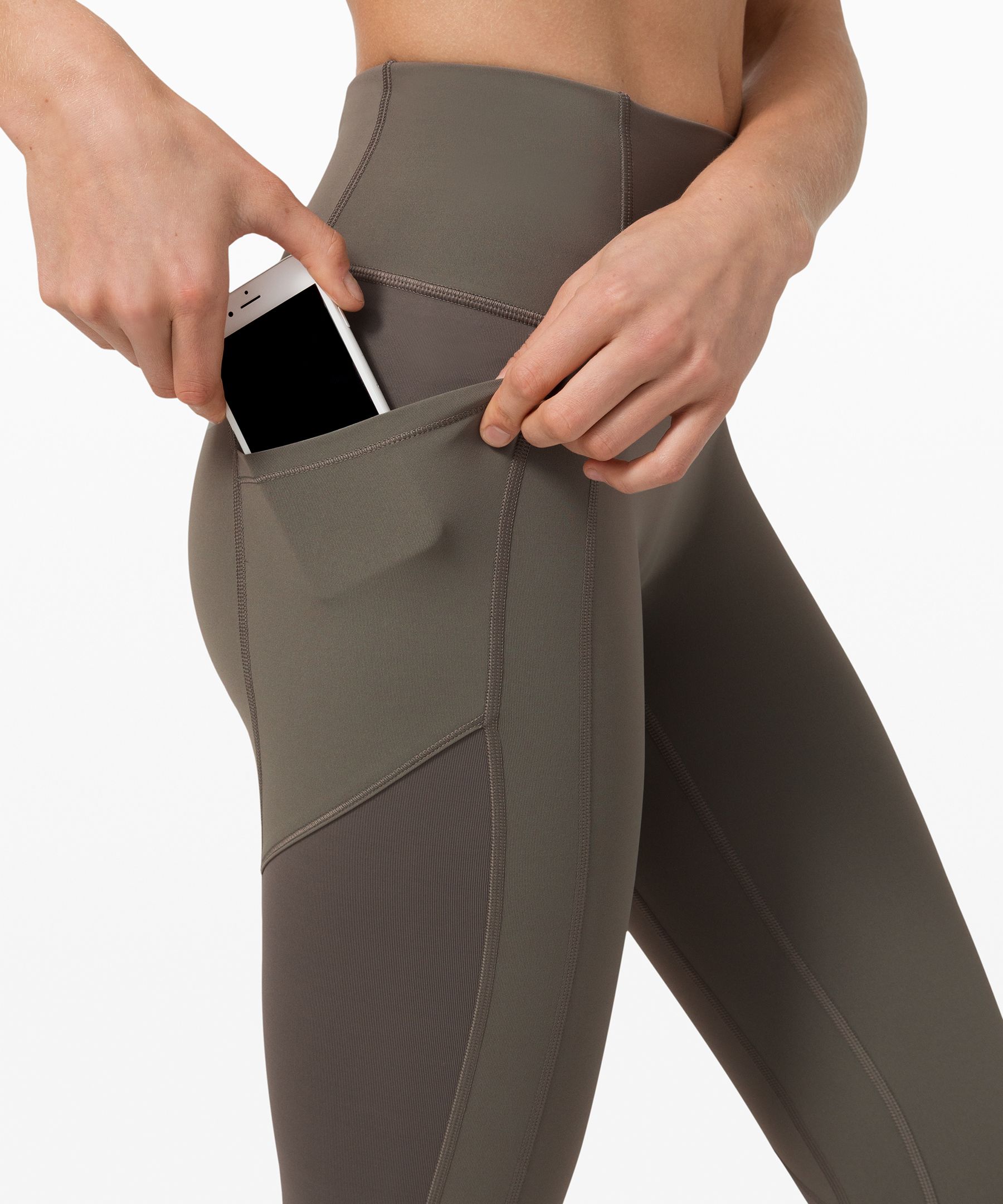 Lululemon Leggings Dame Grå Olivengrønne | 17643-ULZV