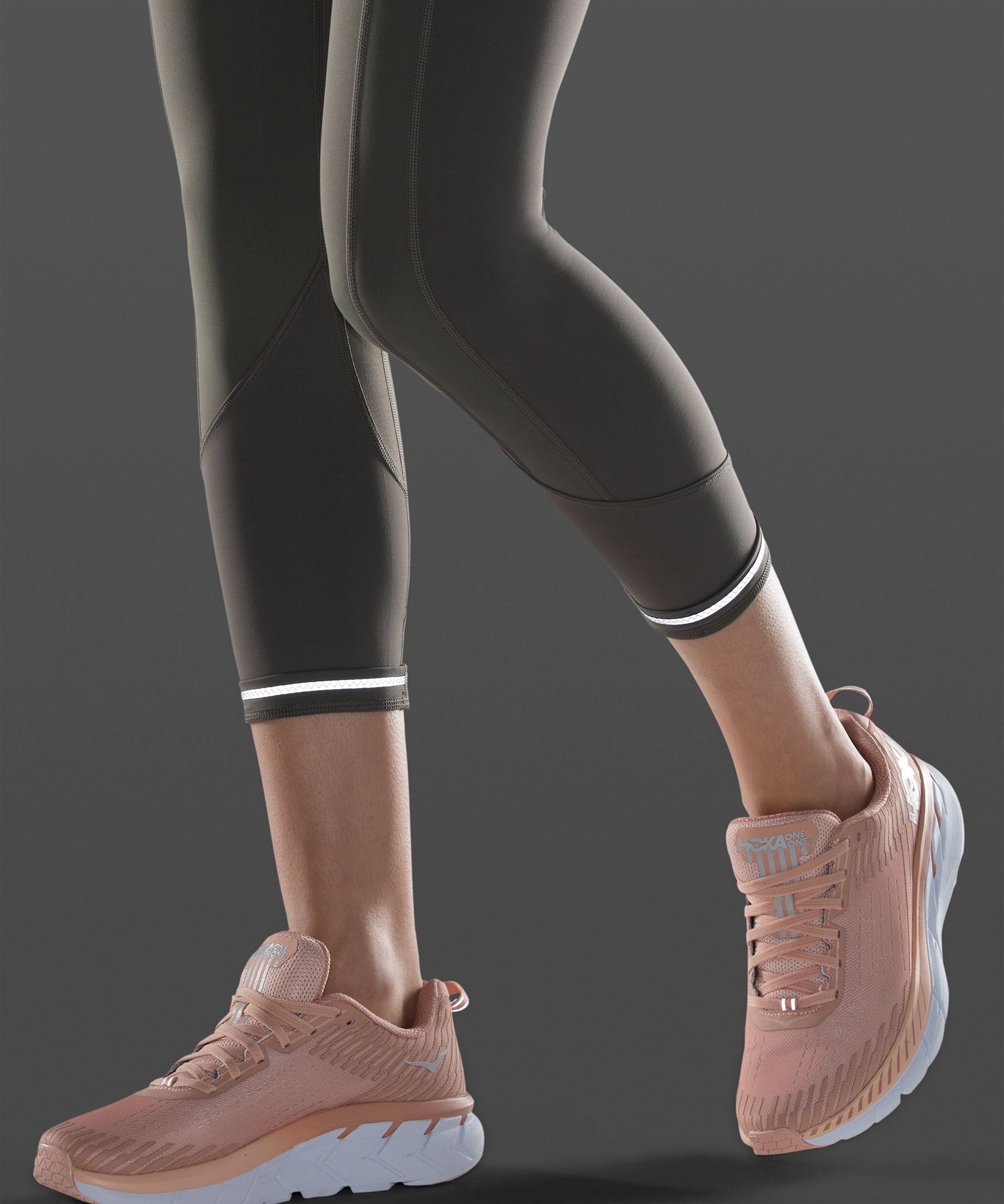 Lululemon Leggings Dame Grå Olivengrønne | 17643-ULZV