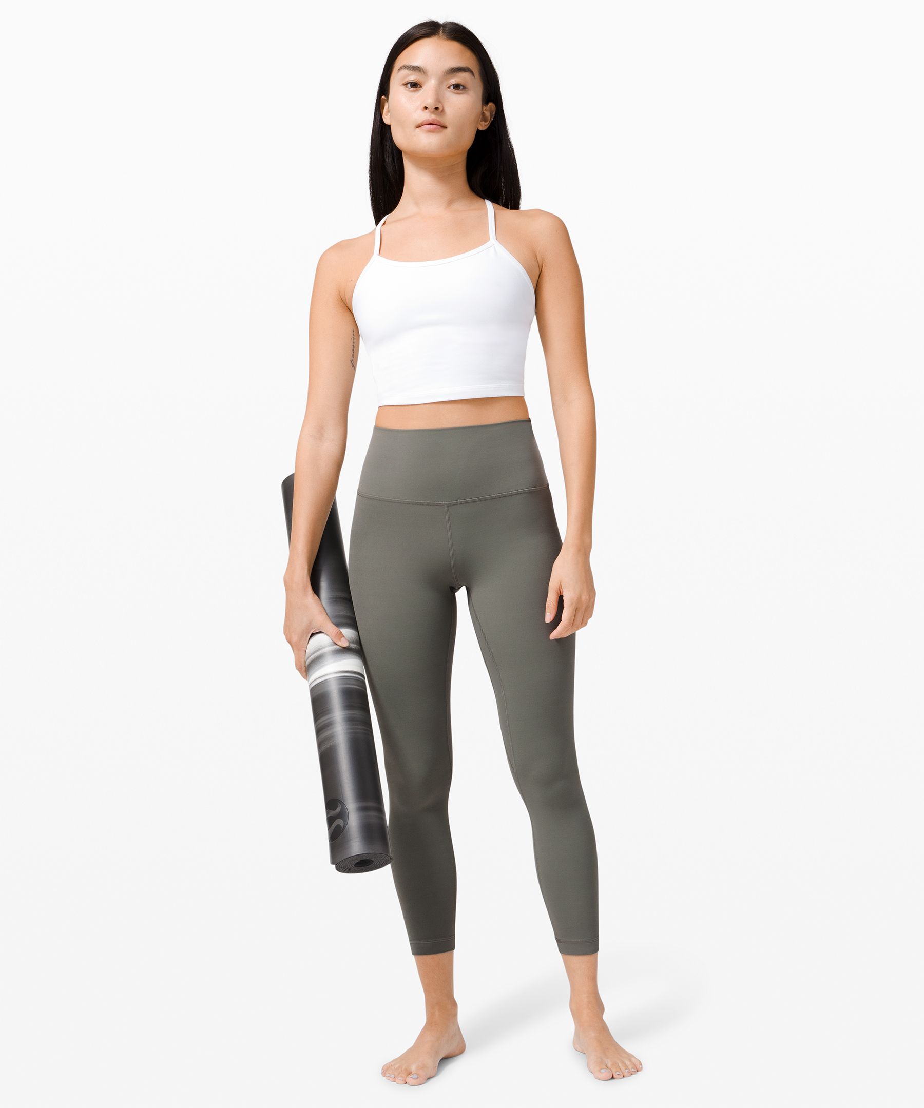 Lululemon Leggings Dame Grå Olivengrønne | 35619-TUFA
