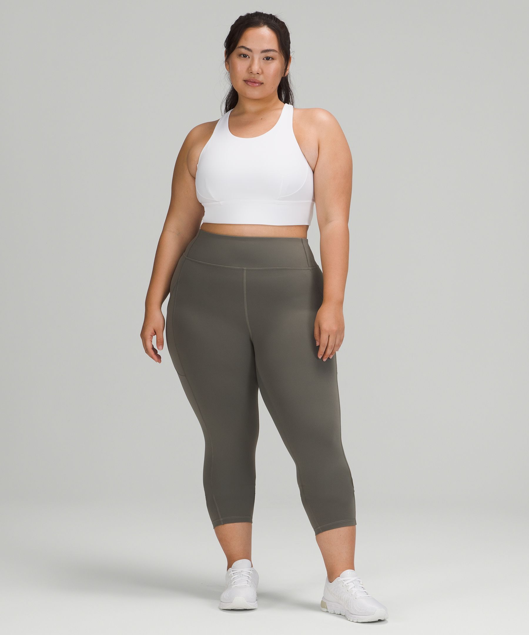 Lululemon Leggings Dame Grå Olivengrønne | 60581-ZSYK