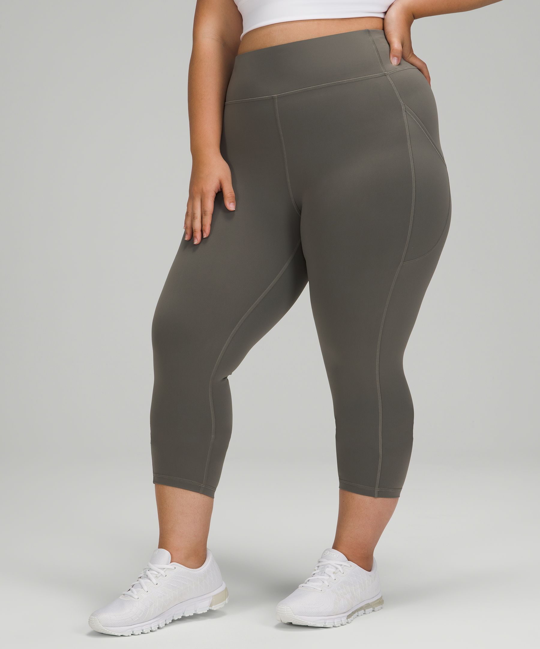 Lululemon Leggings Dame Grå Olivengrønne | 60581-ZSYK