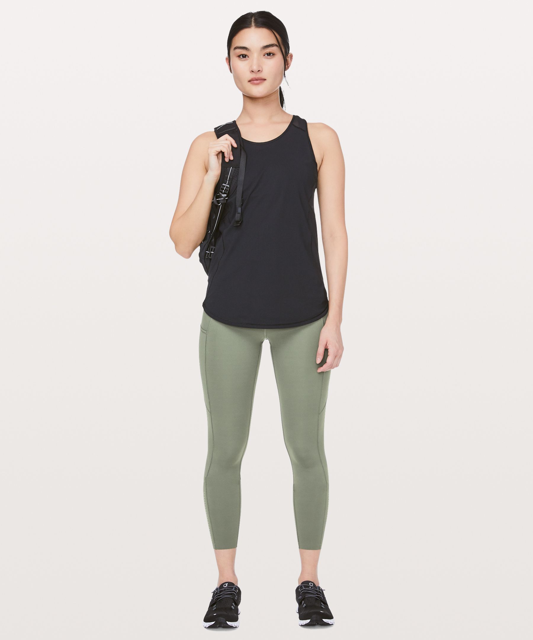 Lululemon Leggings Dame Grå Olivengrønne | 62973-GHJQ