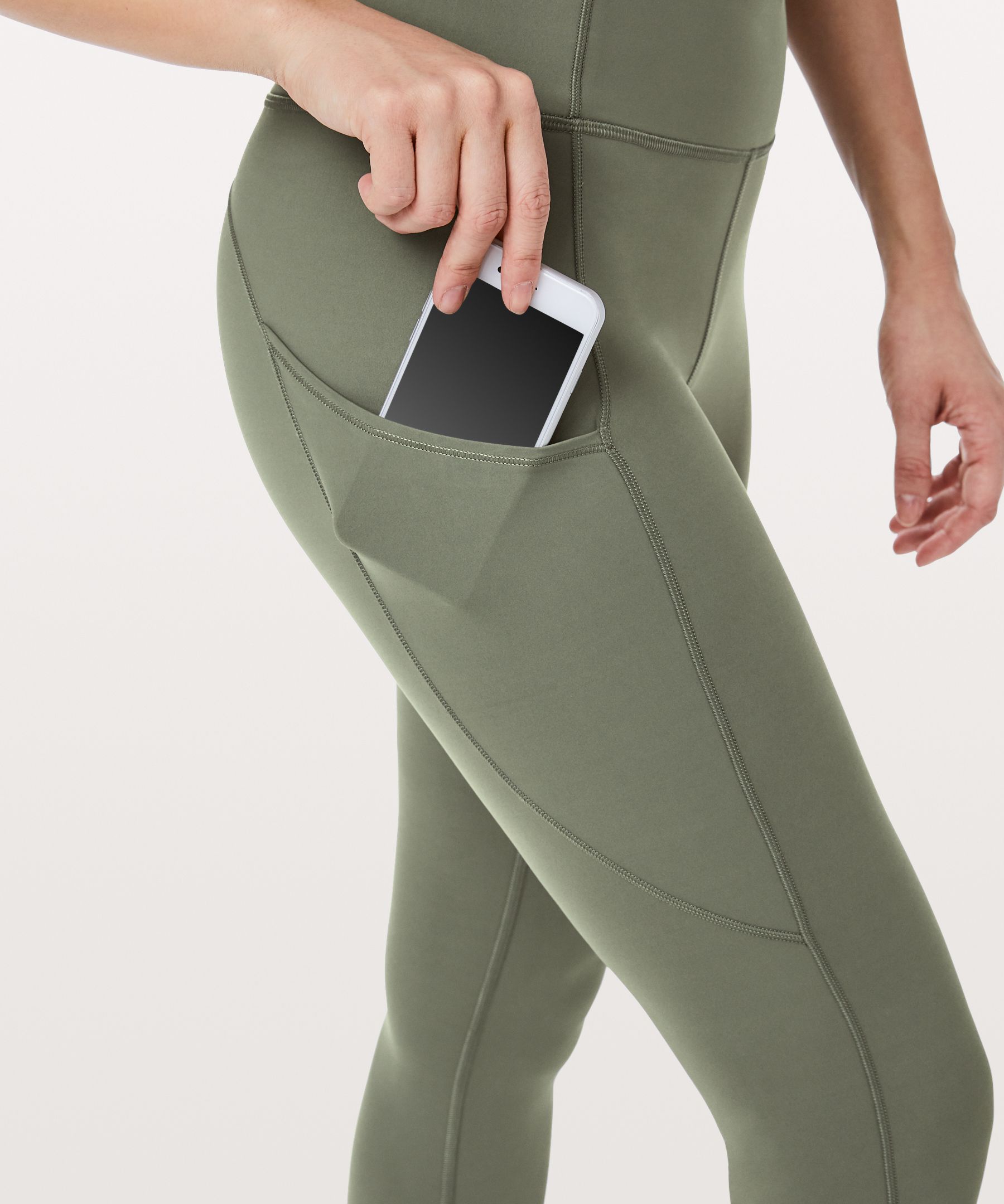 Lululemon Leggings Dame Grå Olivengrønne | 62973-GHJQ