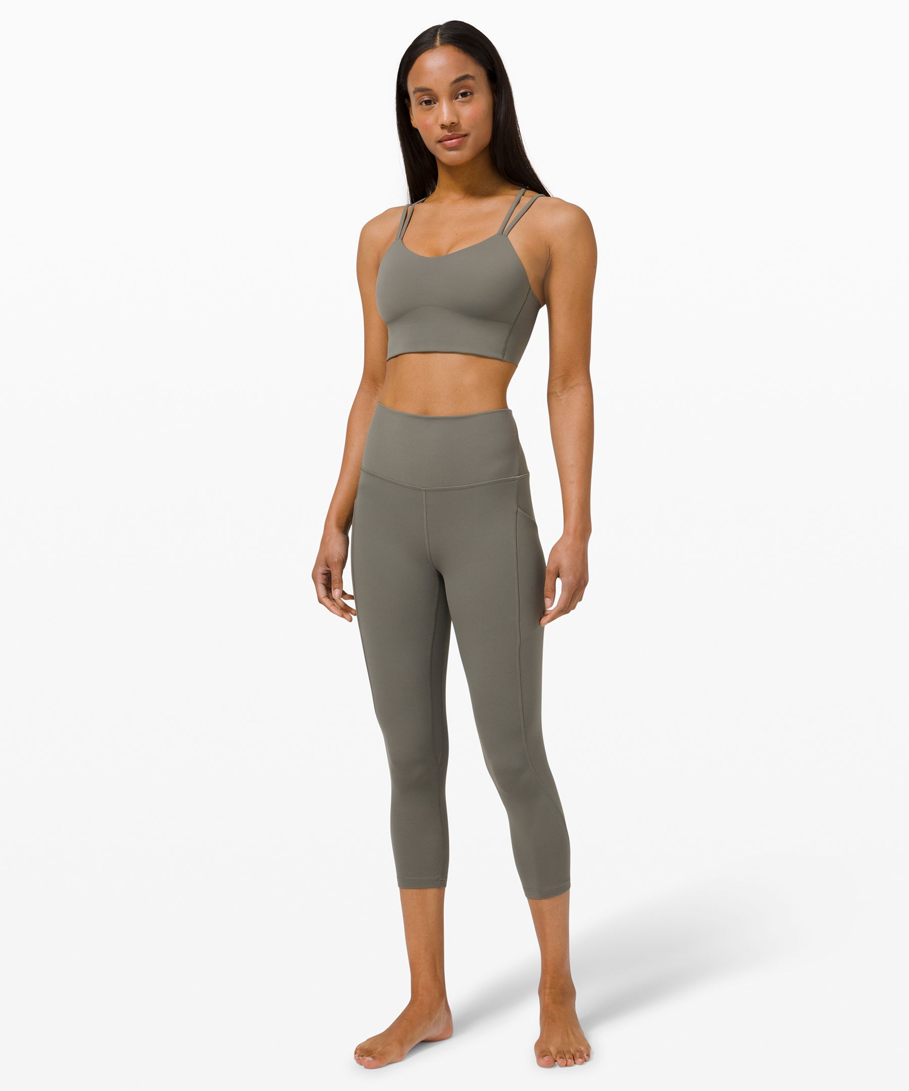 Lululemon Leggings Dame Grå Olivengrønne | 78351-RXWB