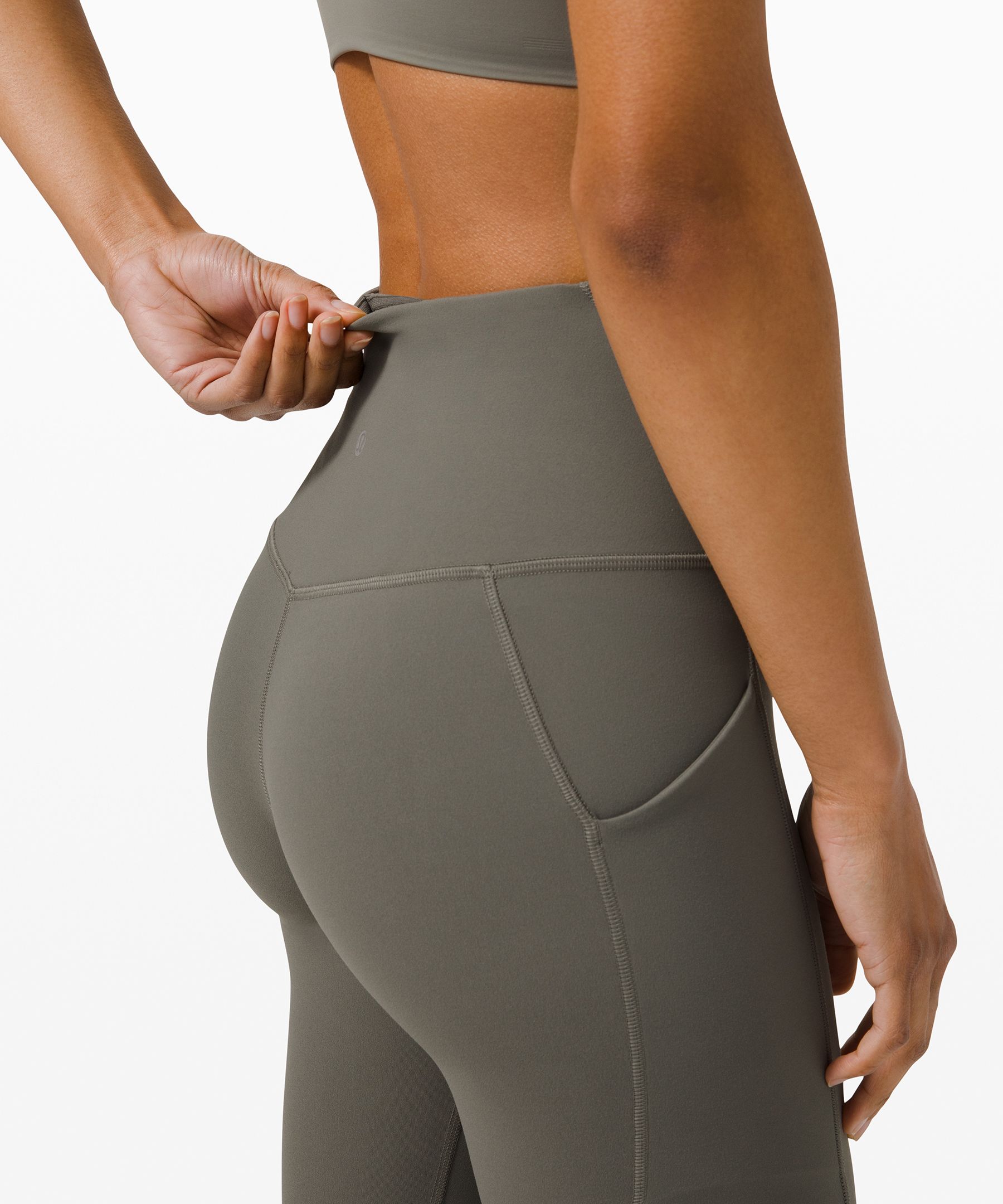 Lululemon Leggings Dame Grå Olivengrønne | 78351-RXWB
