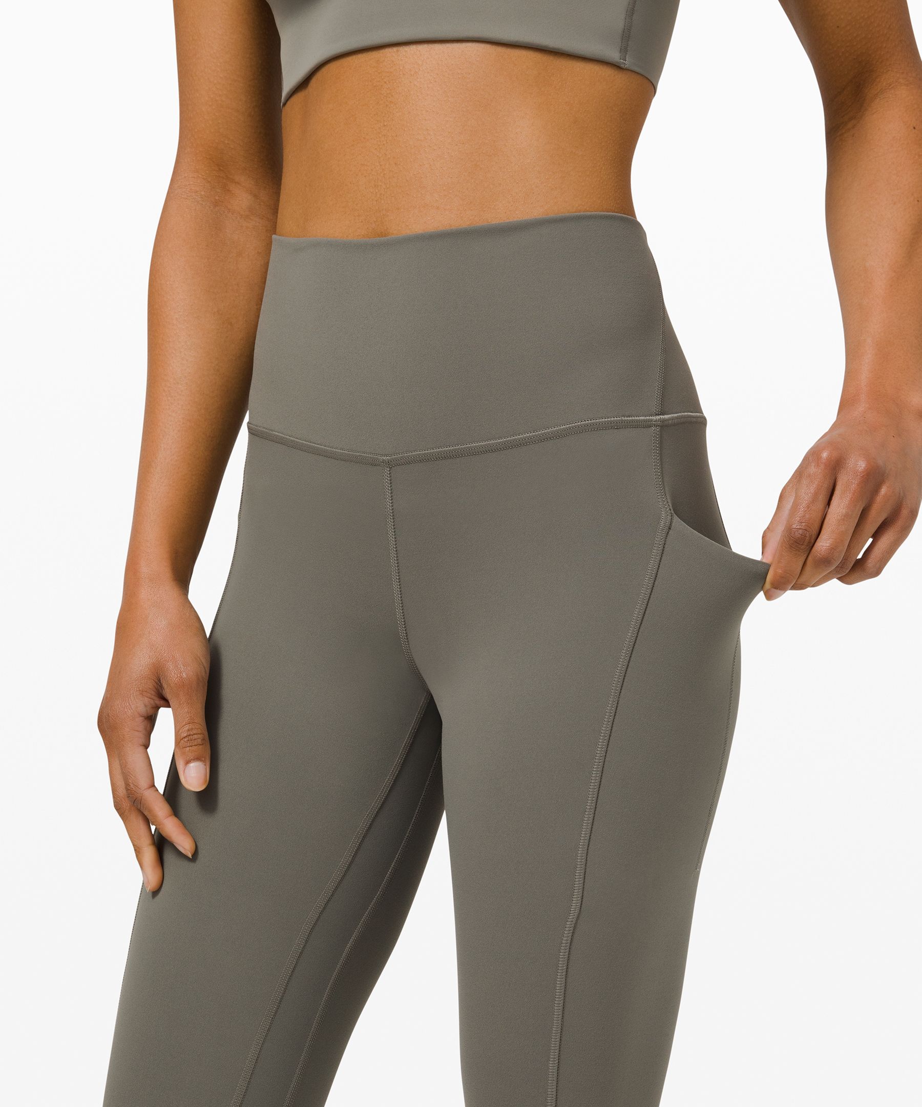 Lululemon Leggings Dame Grå Olivengrønne | 78351-RXWB