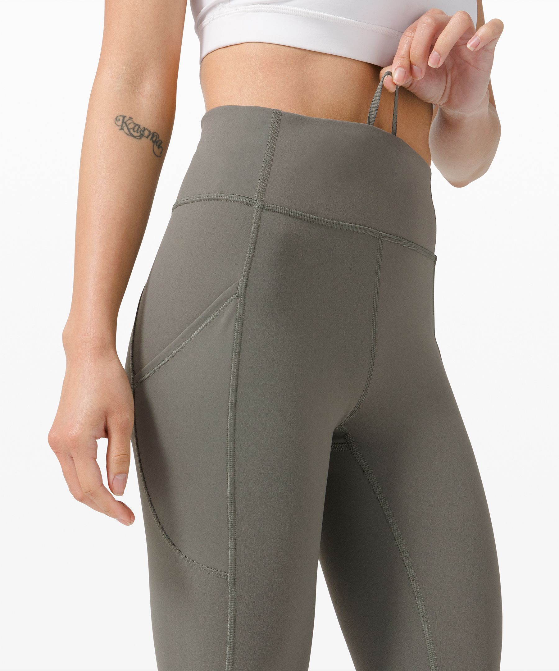 Lululemon Leggings Dame Grå Olivengrønne | 82659-LXHC