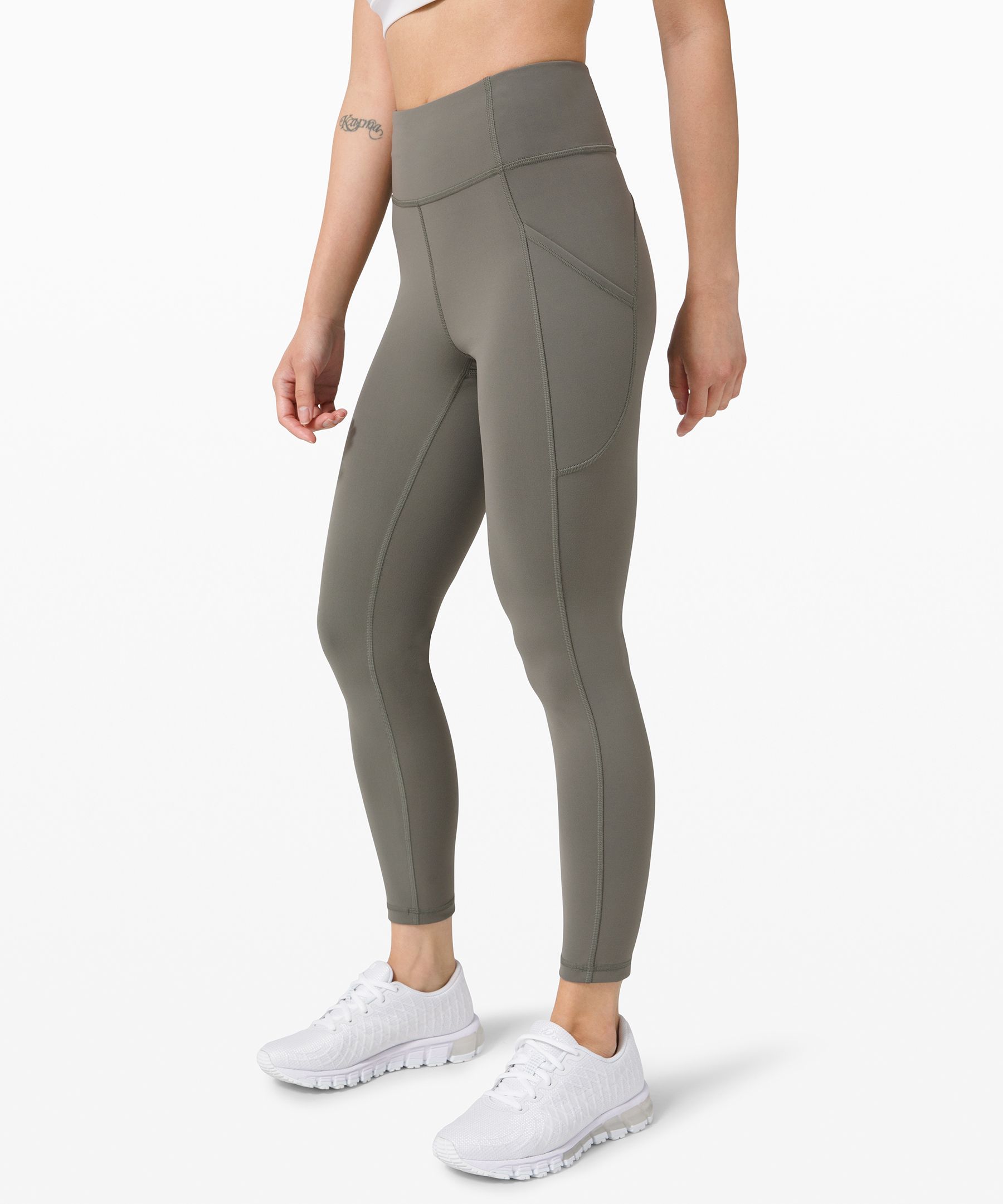 Lululemon Leggings Dame Grå Olivengrønne | 82659-LXHC