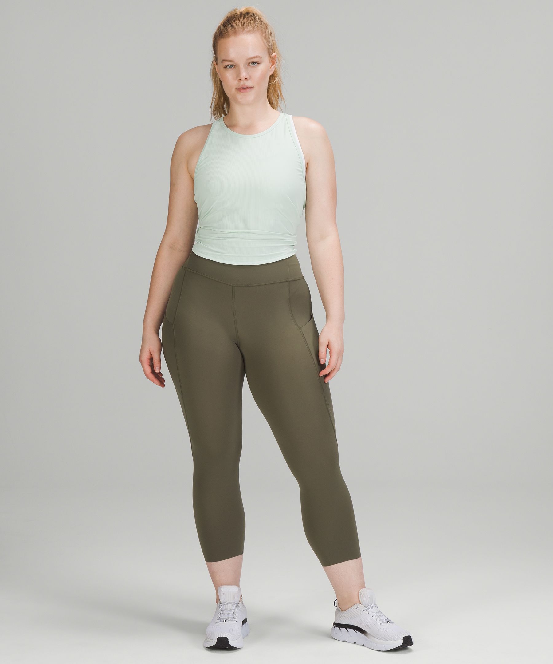Lululemon Leggings Dame Grønn | 58649-WBAU