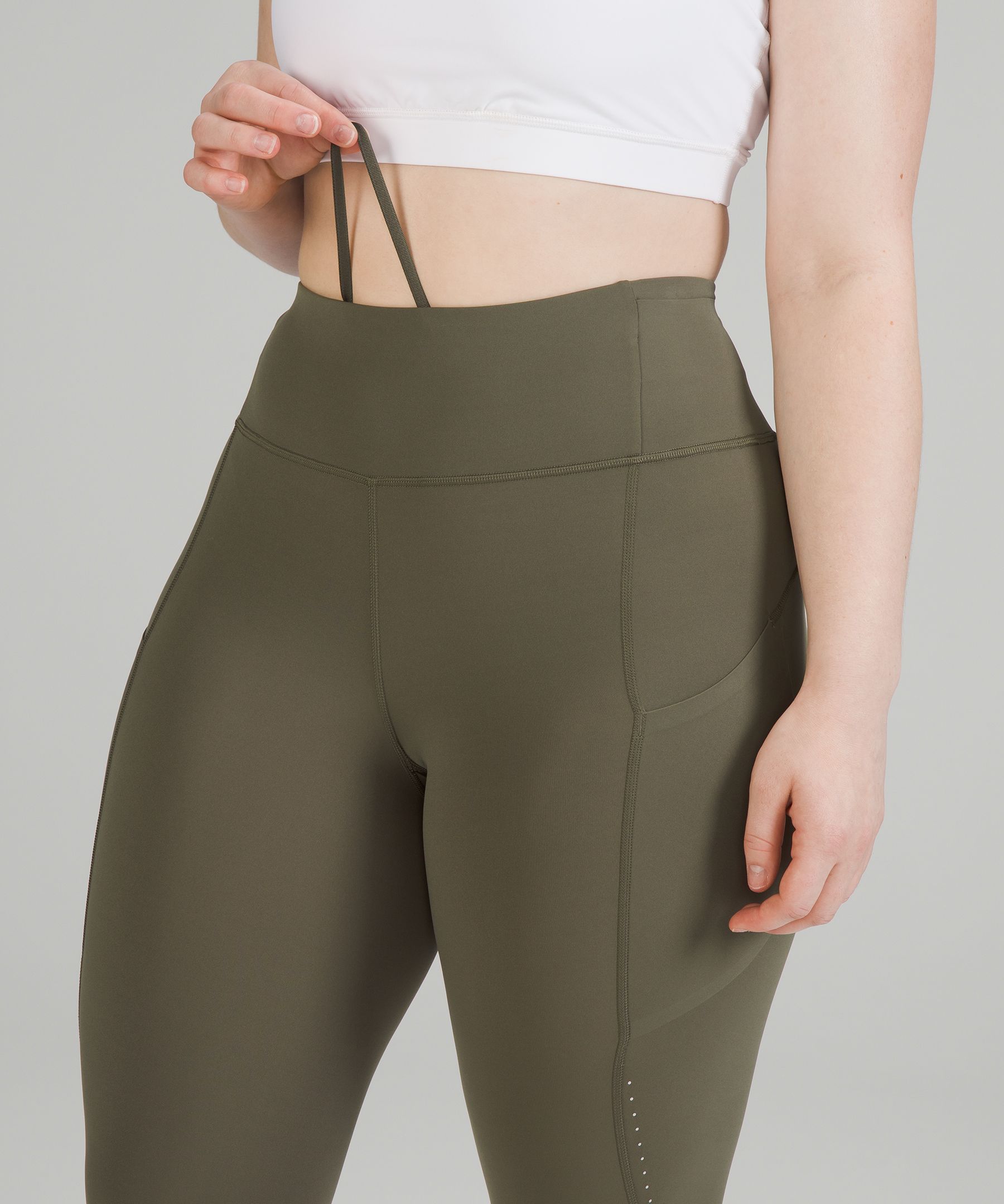 Lululemon Leggings Dame Grønn | 58649-WBAU